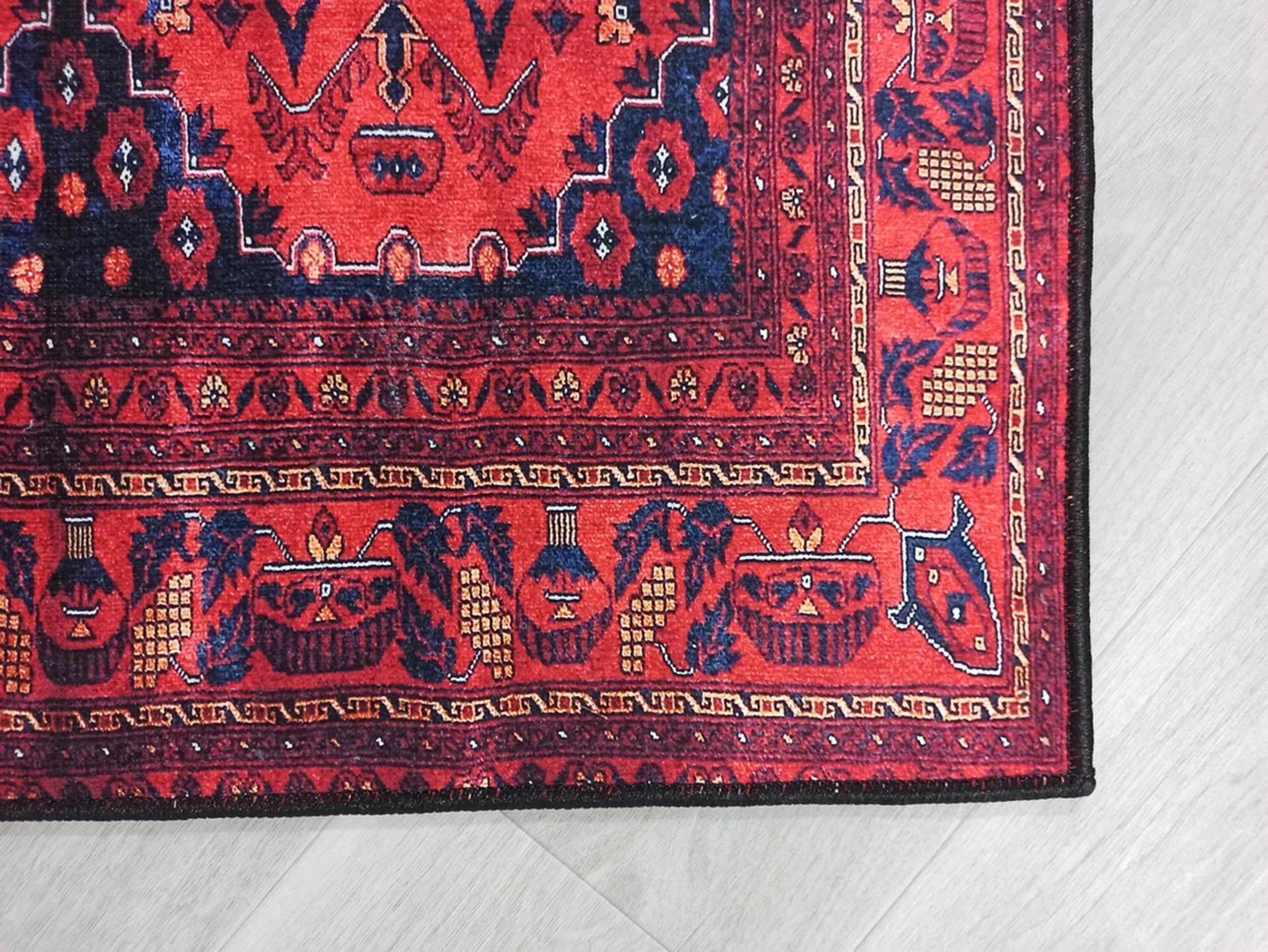 Rania Red Afghan Turkish Rug
