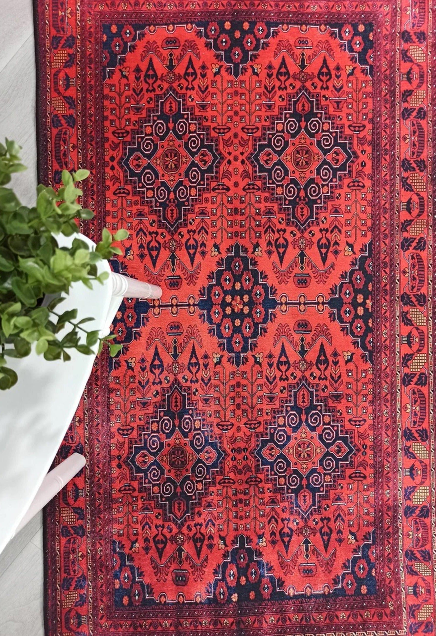 Rania Red Afghan Turkish Rug