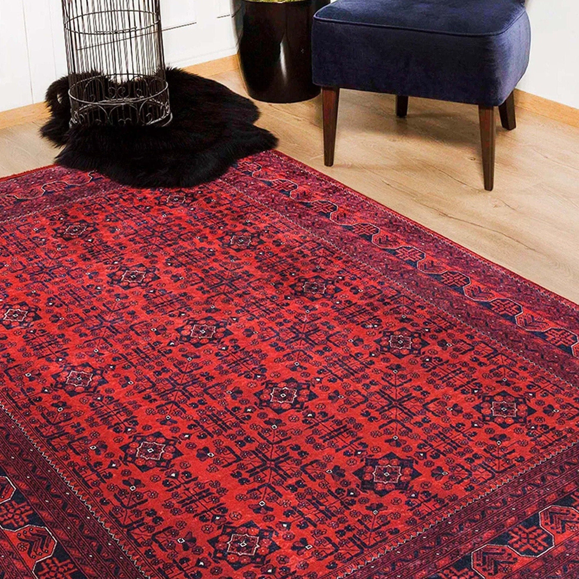 Rasha Rug Red Afghan Oriental Rug