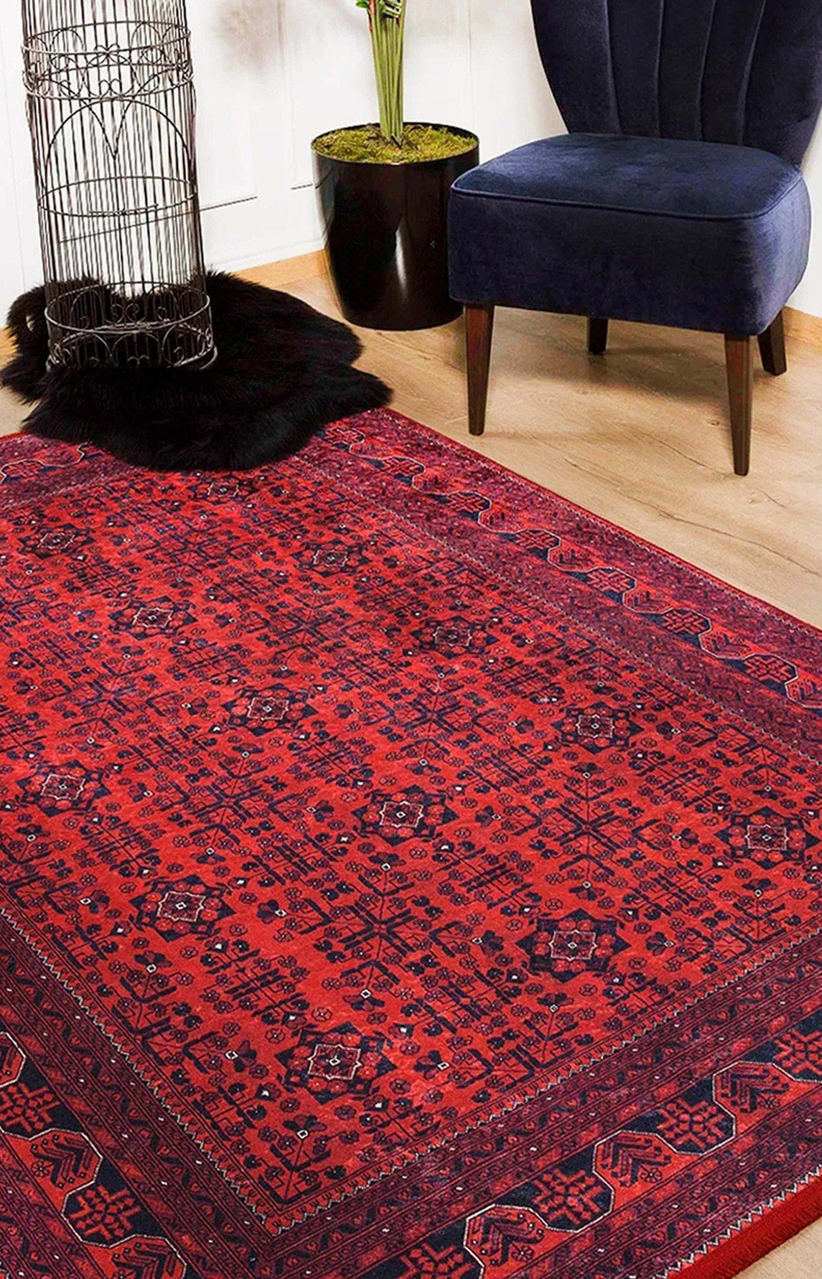Rasha Rug Red Afghan Oriental Rug