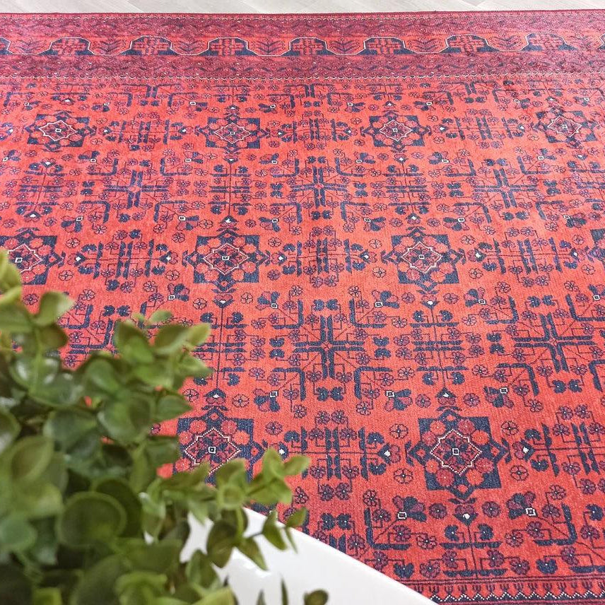 Rasha Rug Red Afghan Oriental Rug