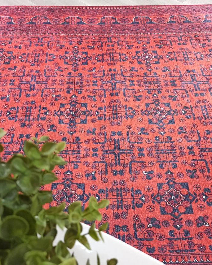 Rasha Rug Red Afghan Oriental Rug