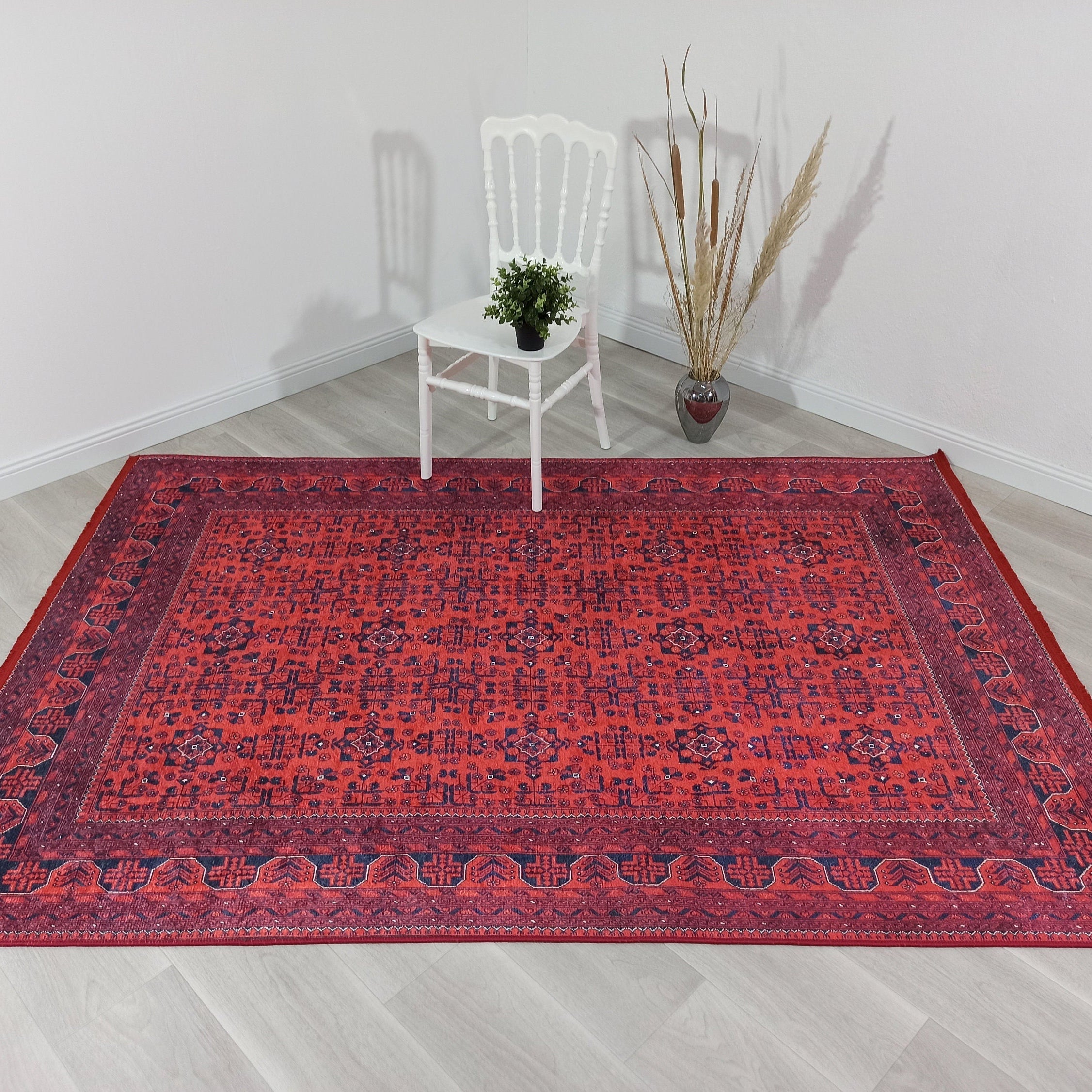 Rasha Rug Red Afghan Oriental Rug