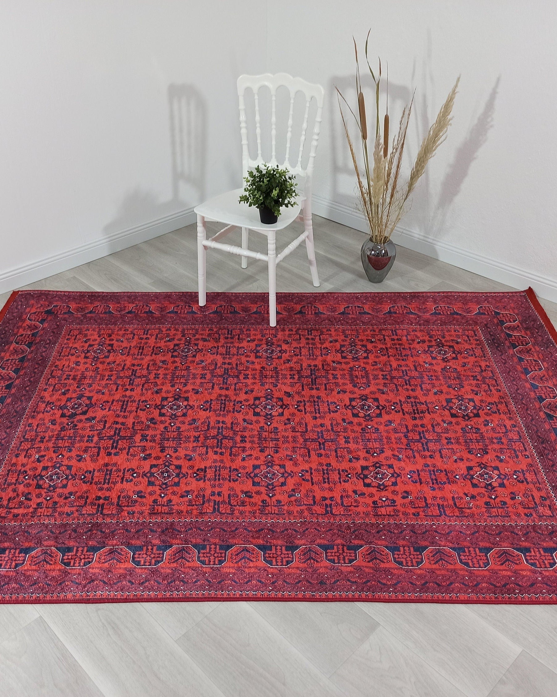 Rasha Rug Red Afghan Oriental Rug