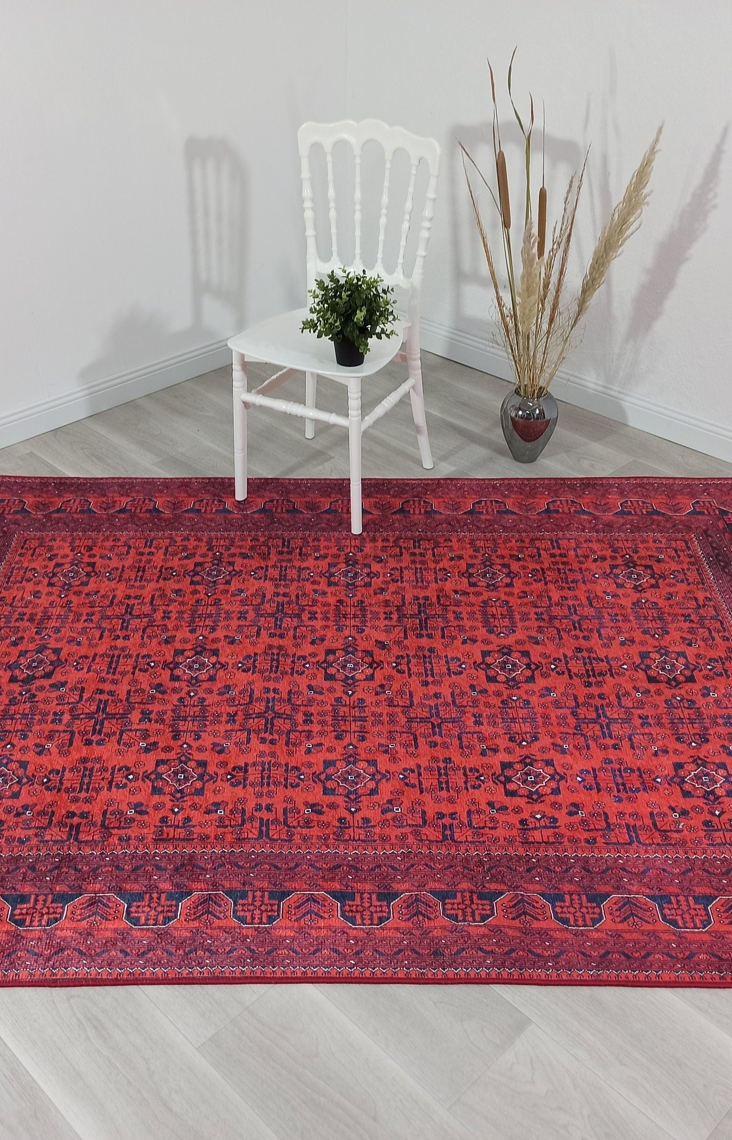 Rasha Rug Red Afghan Oriental Rug