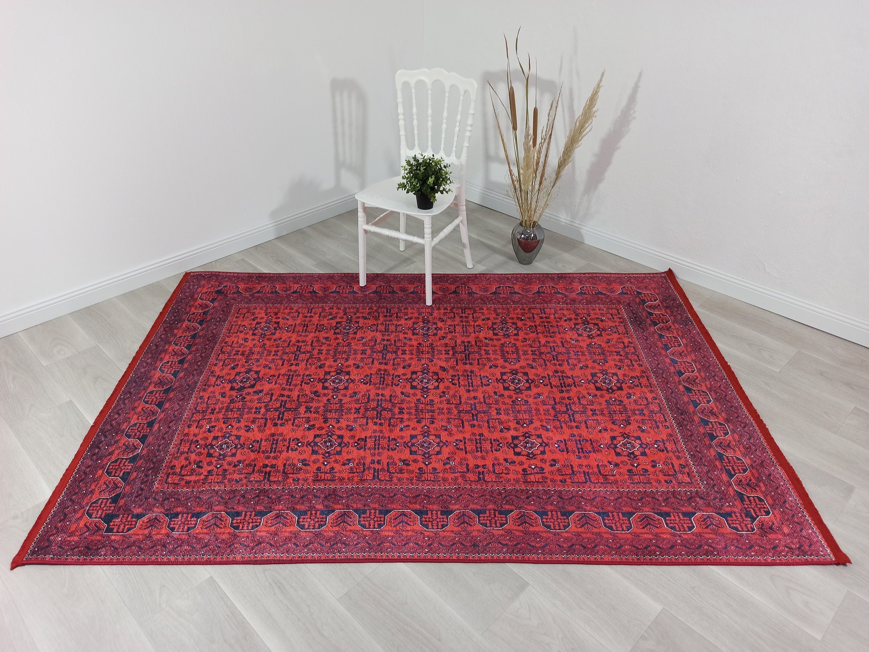 Rasha Rug Red Afghan Oriental Rug