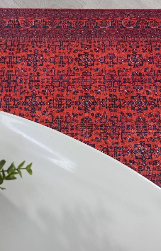 Rasha Rug Red Afghan Oriental Rug