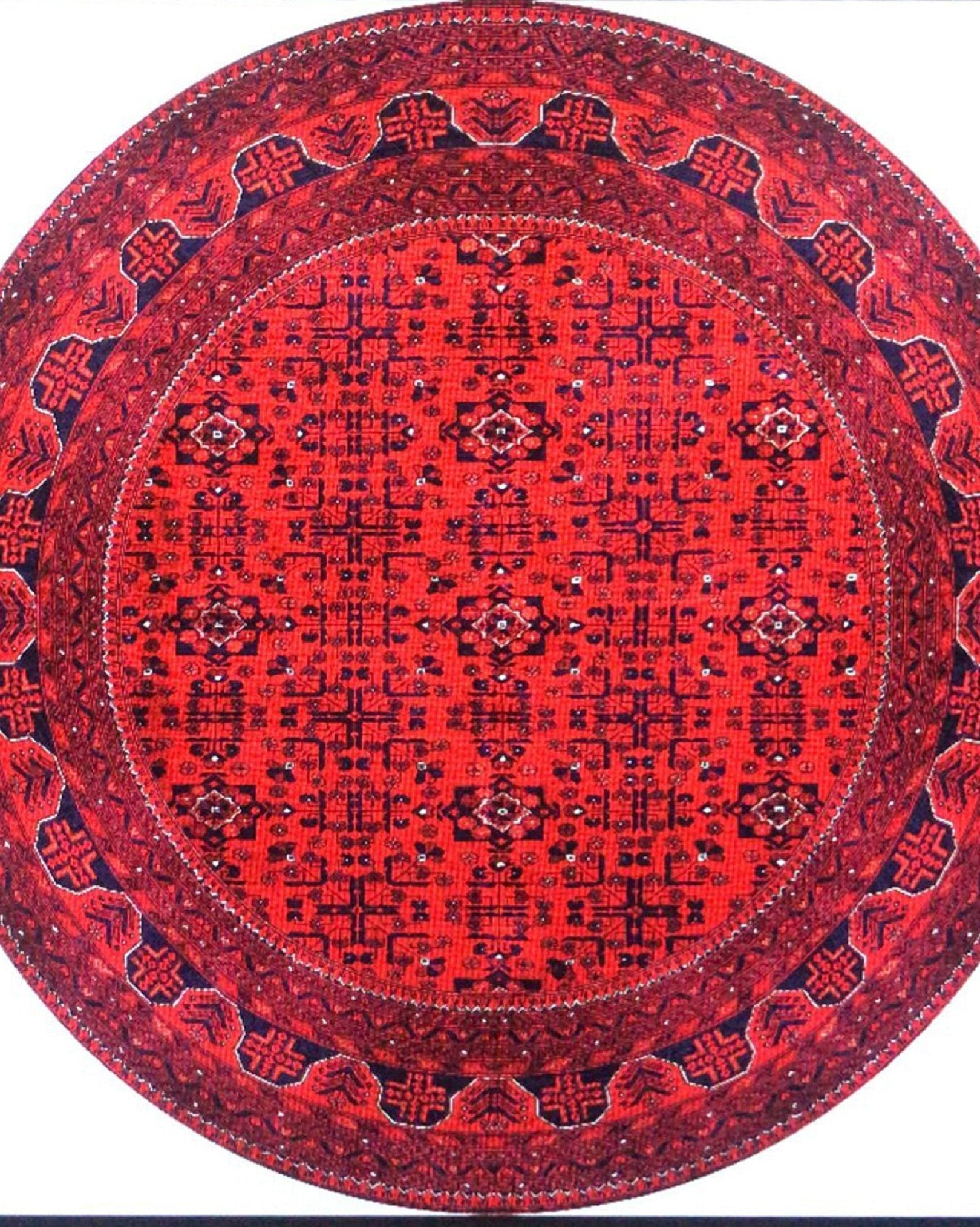 Rasha Rug Red Afghan Oriental Rug
