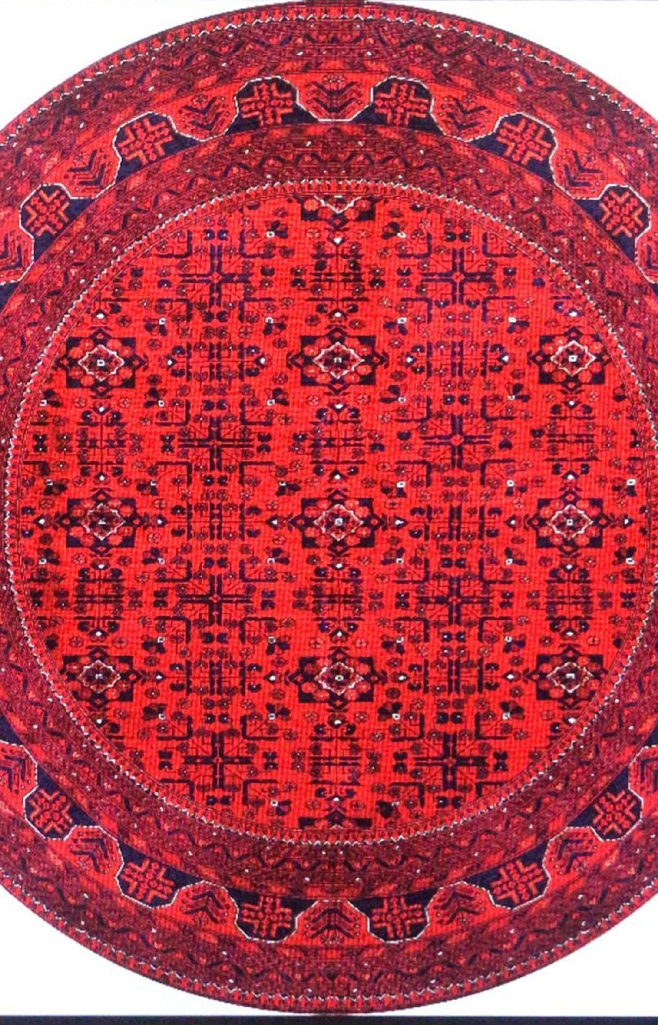 Rasha Rug Red Afghan Oriental Rug