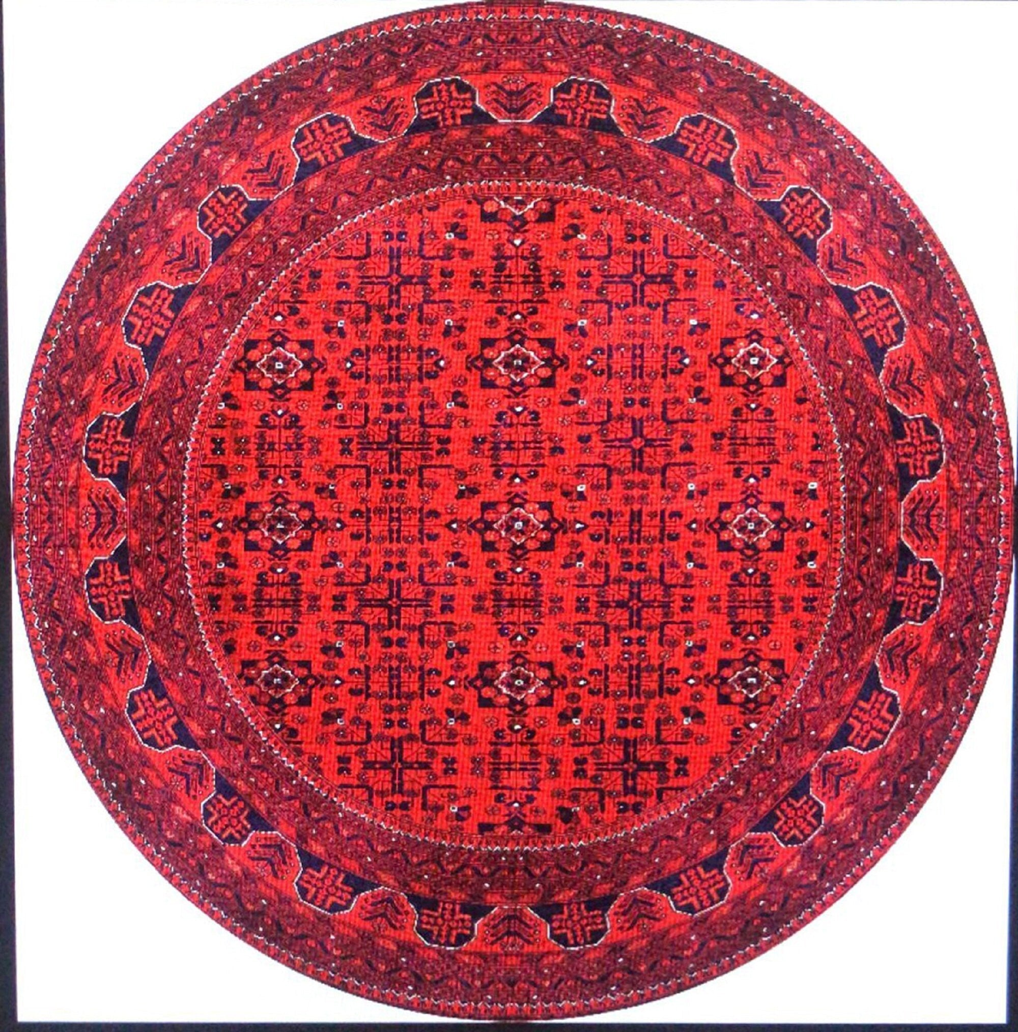 Rasha Rug Red Afghan Oriental Rug