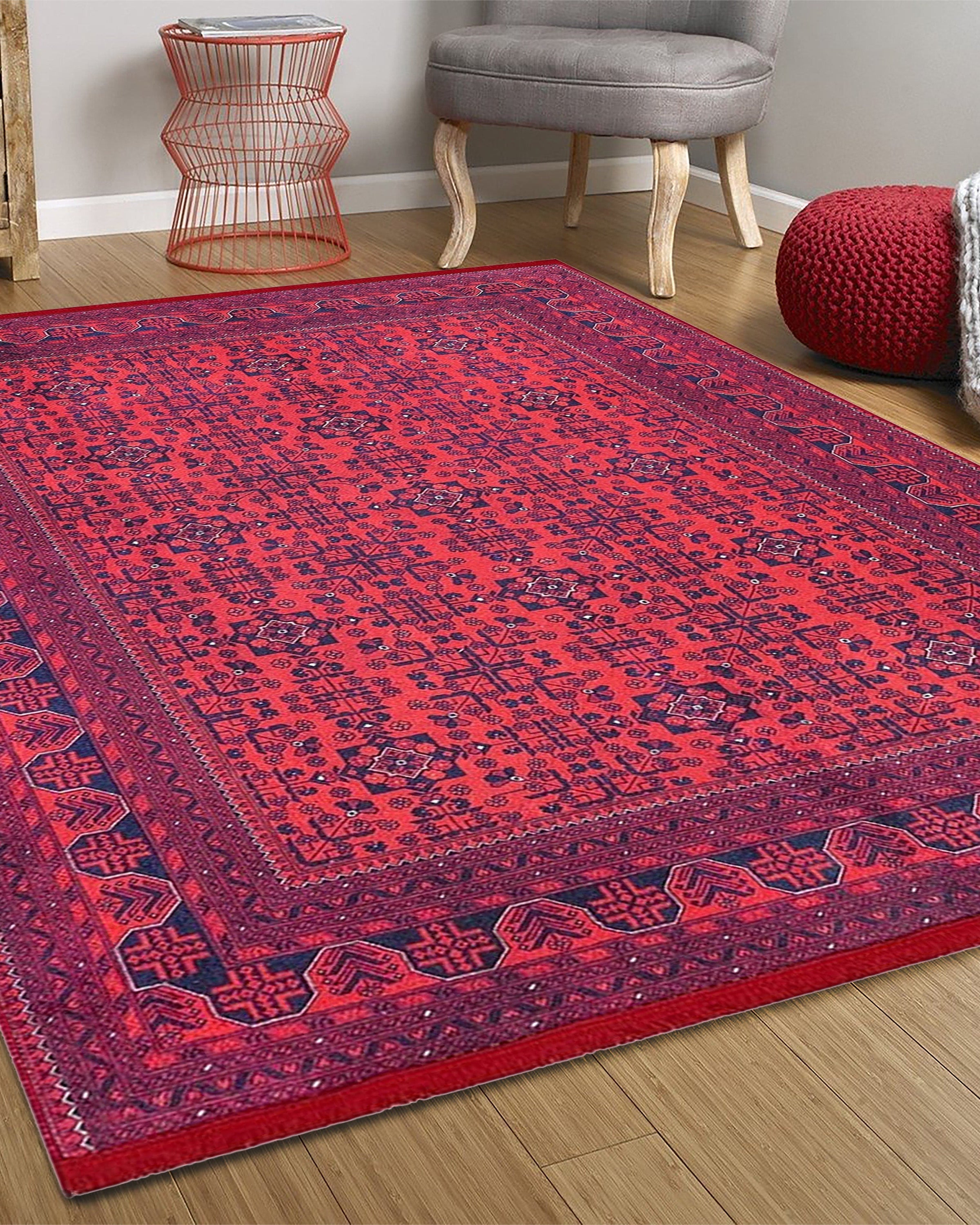 Rasha Rug Red Afghan Oriental Rug