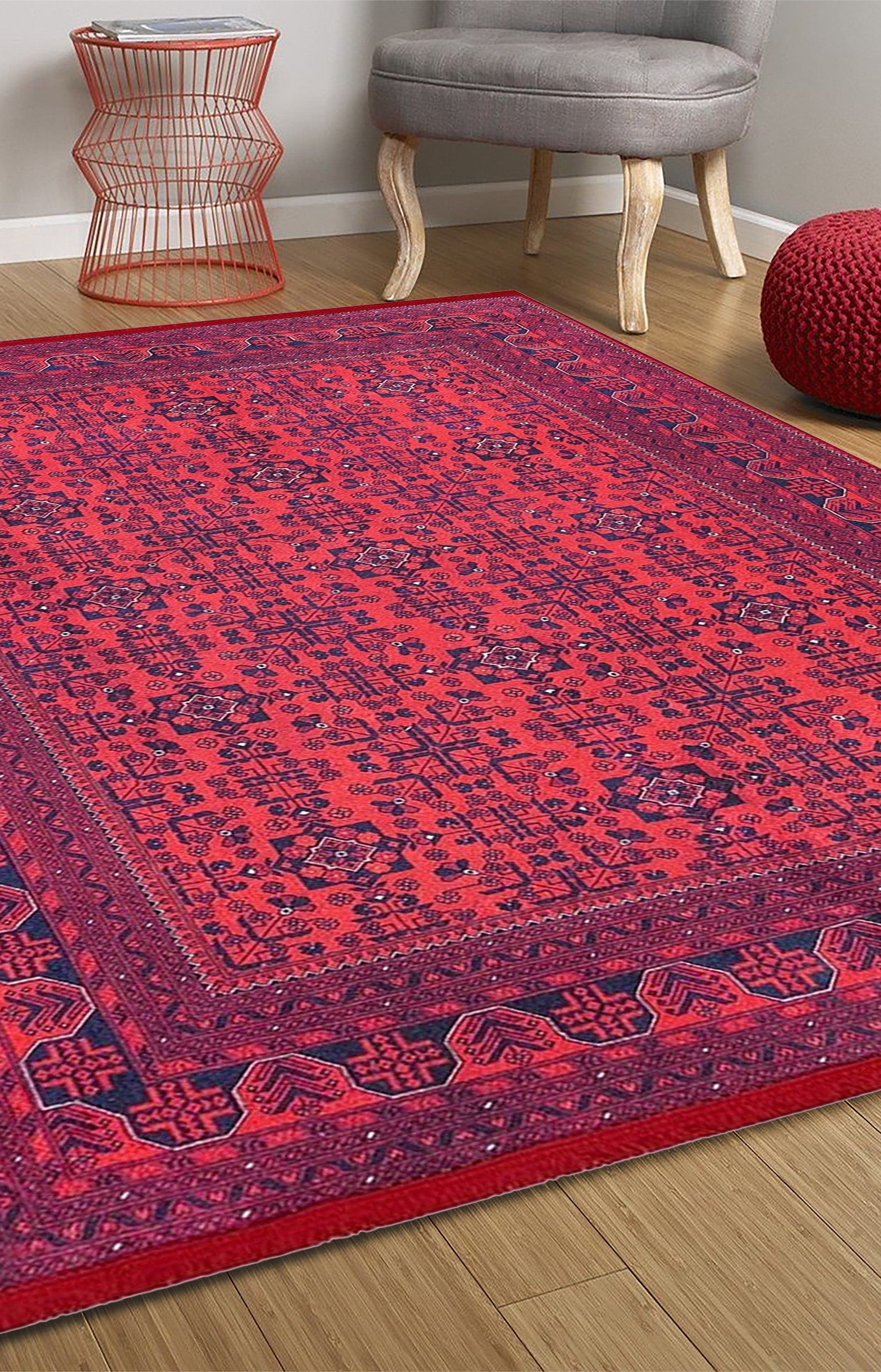 Rasha Rug Red Afghan Oriental Rug