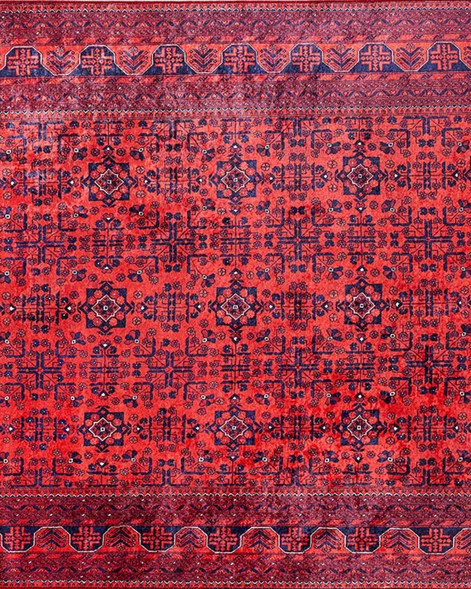 Rasha Rug Red Afghan Oriental Rug