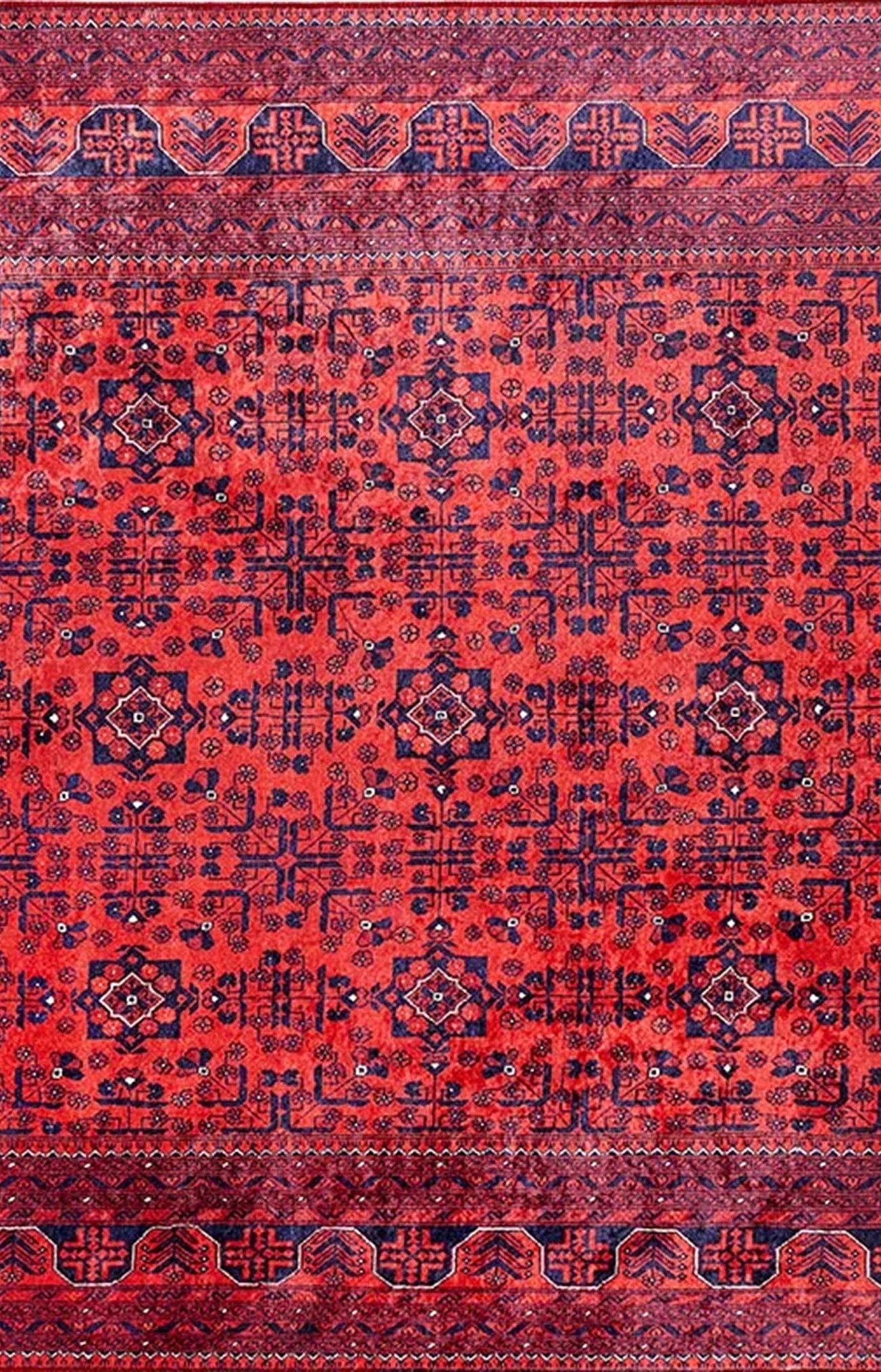 Rasha Rug Red Afghan Oriental Rug