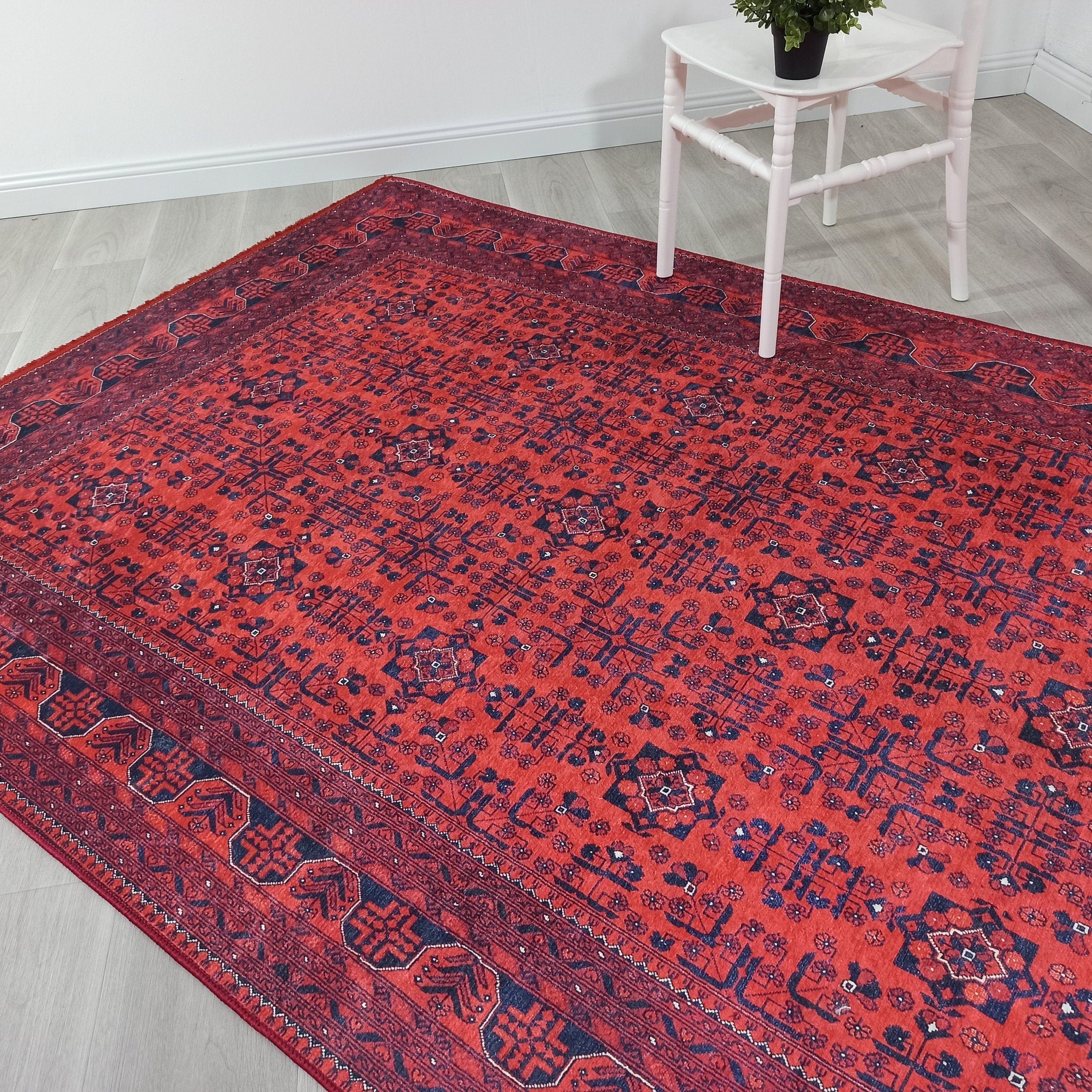 Rasha Rug Red Afghan Oriental Rug