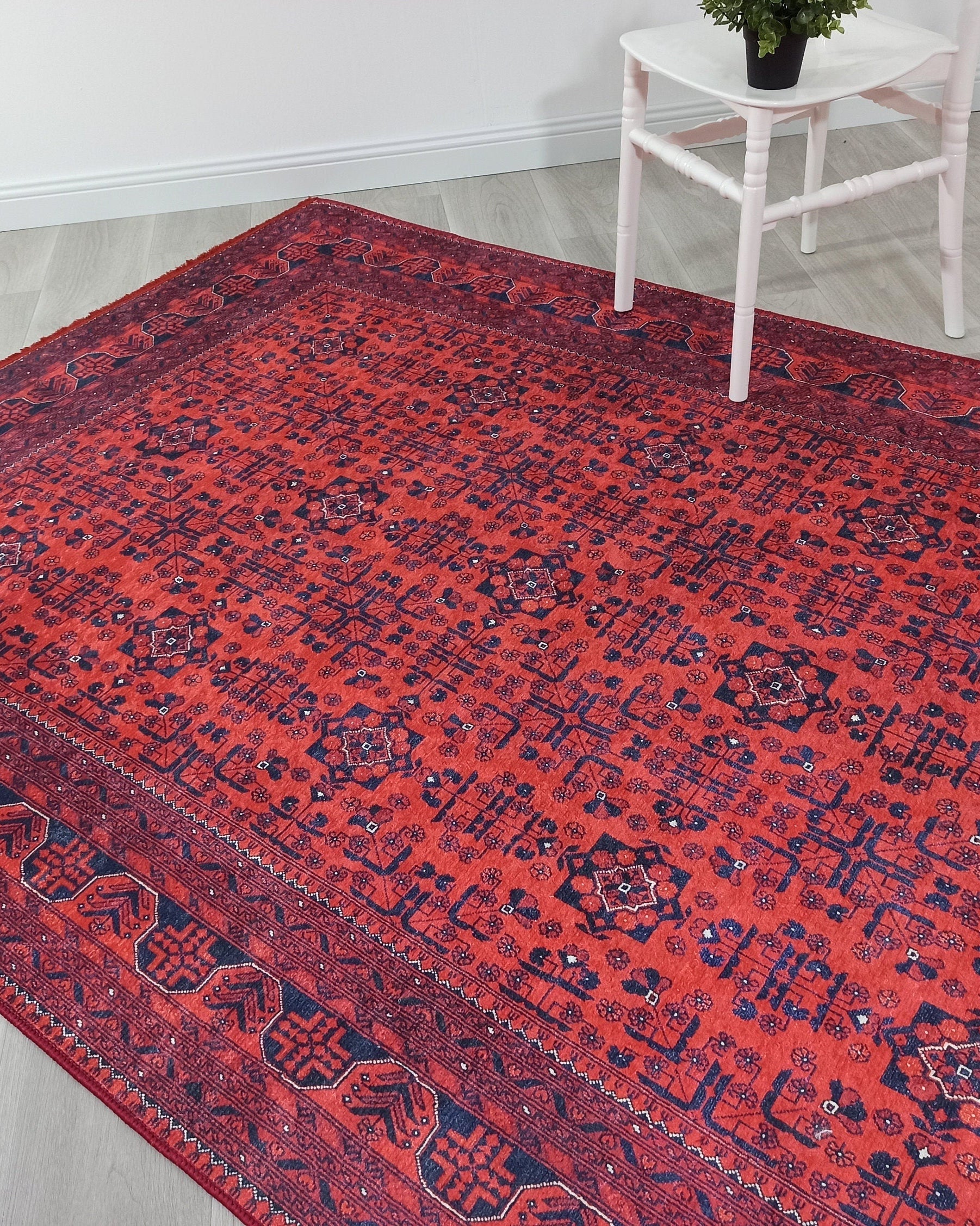 Rasha Rug Red Afghan Oriental Rug