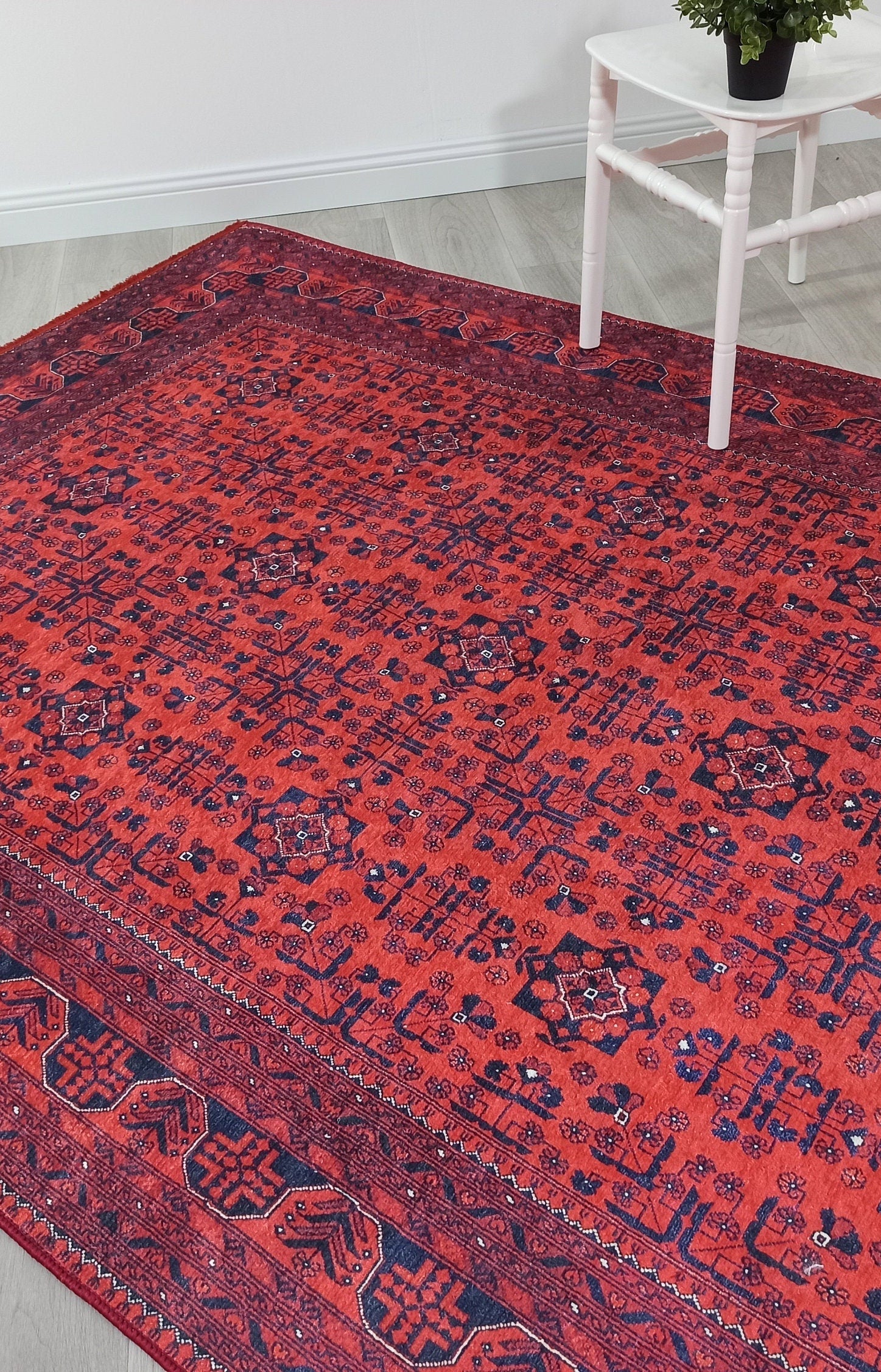 Rasha Rug Red Afghan Oriental Rug