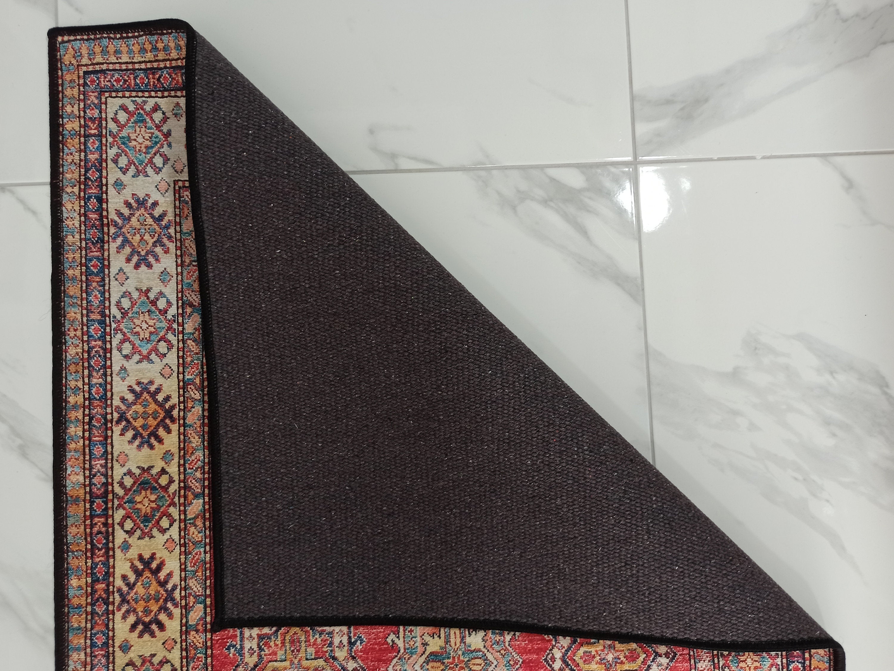 Ravia Runner Turkish Kilim Red Beige Rug