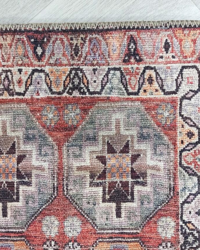 Rawaa Rug Turkish Terracotta Geometric Rug