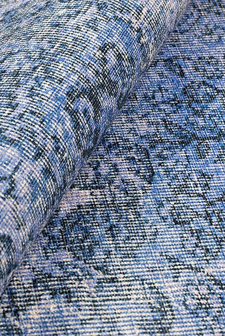 Raya Turkish Vintage Distressed Blue Rug