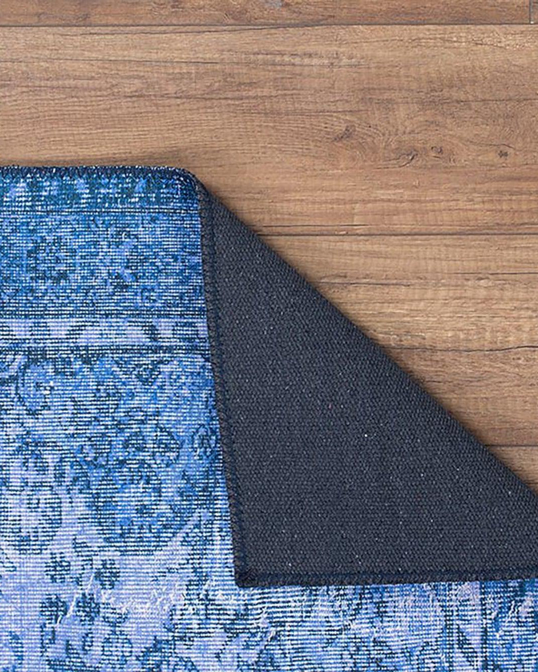 Raya Turkish Vintage Distressed Blue Rug