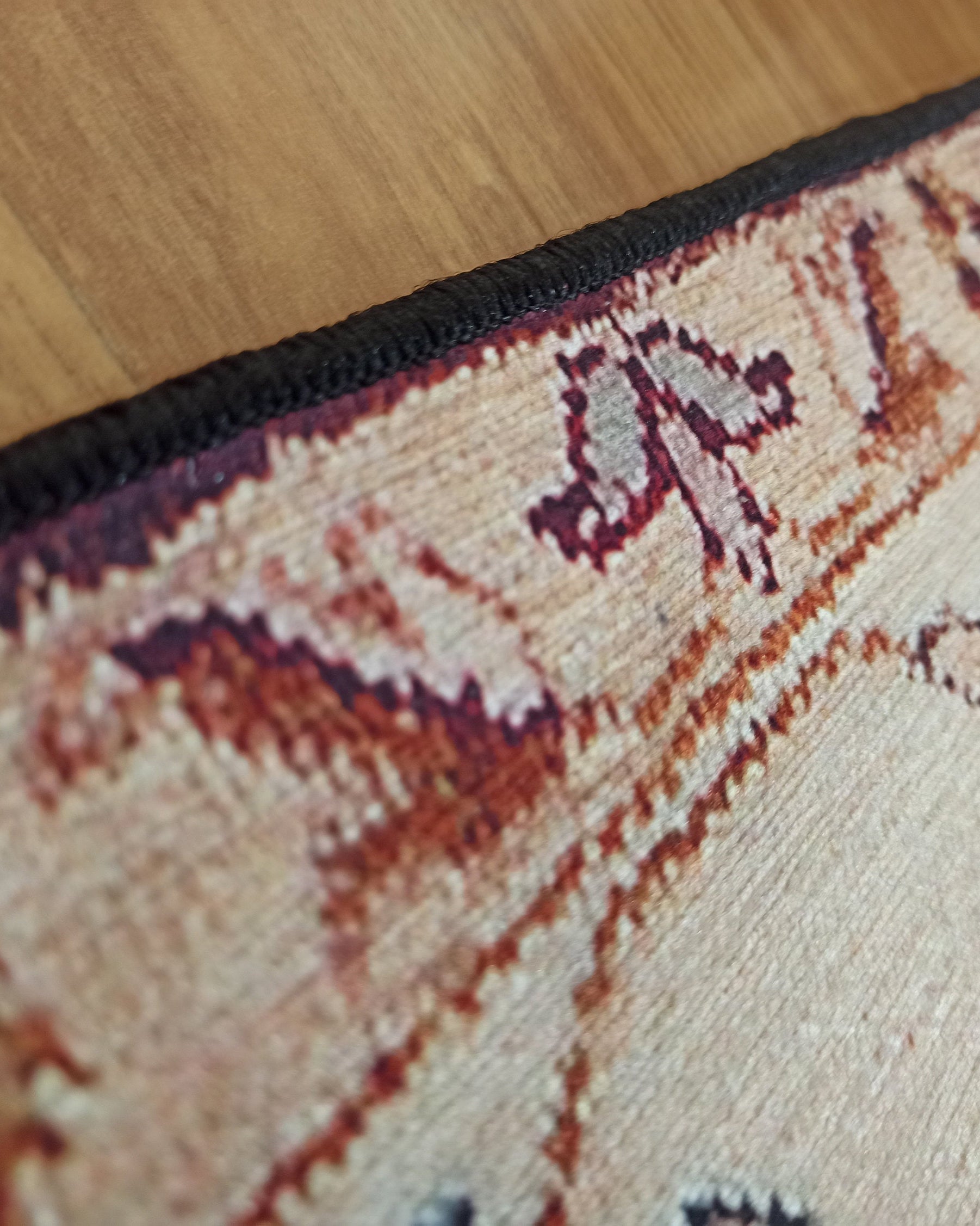 Rayla Turkish Rug Burgundy Red Beige Oriental Rug