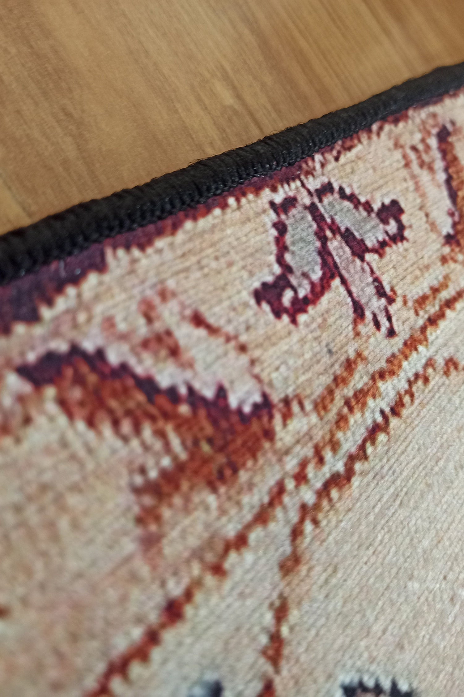 Rayla Turkish Rug Burgundy Red Beige Oriental Rug