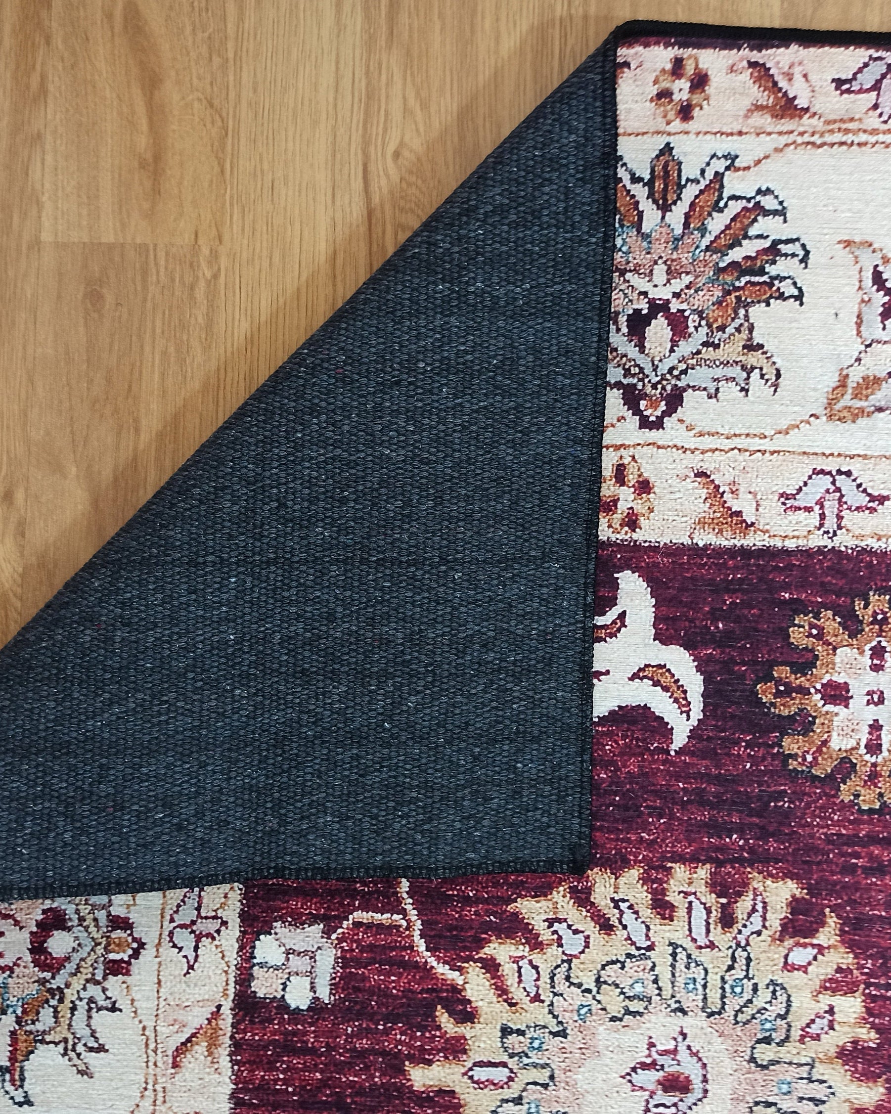 Rayla Turkish Rug Burgundy Red Beige Oriental Rug