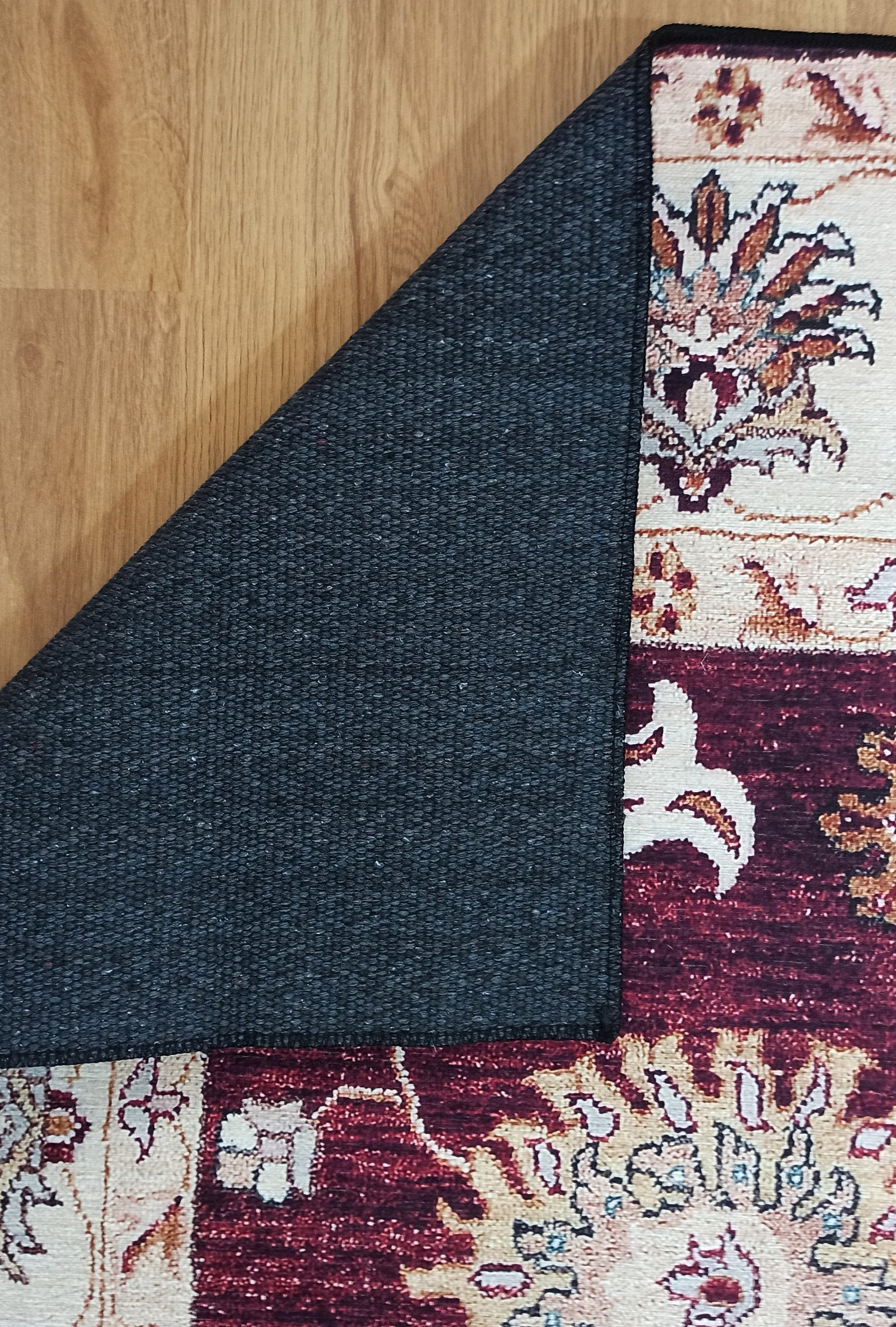 Rayla Turkish Rug Burgundy Red Beige Oriental Rug