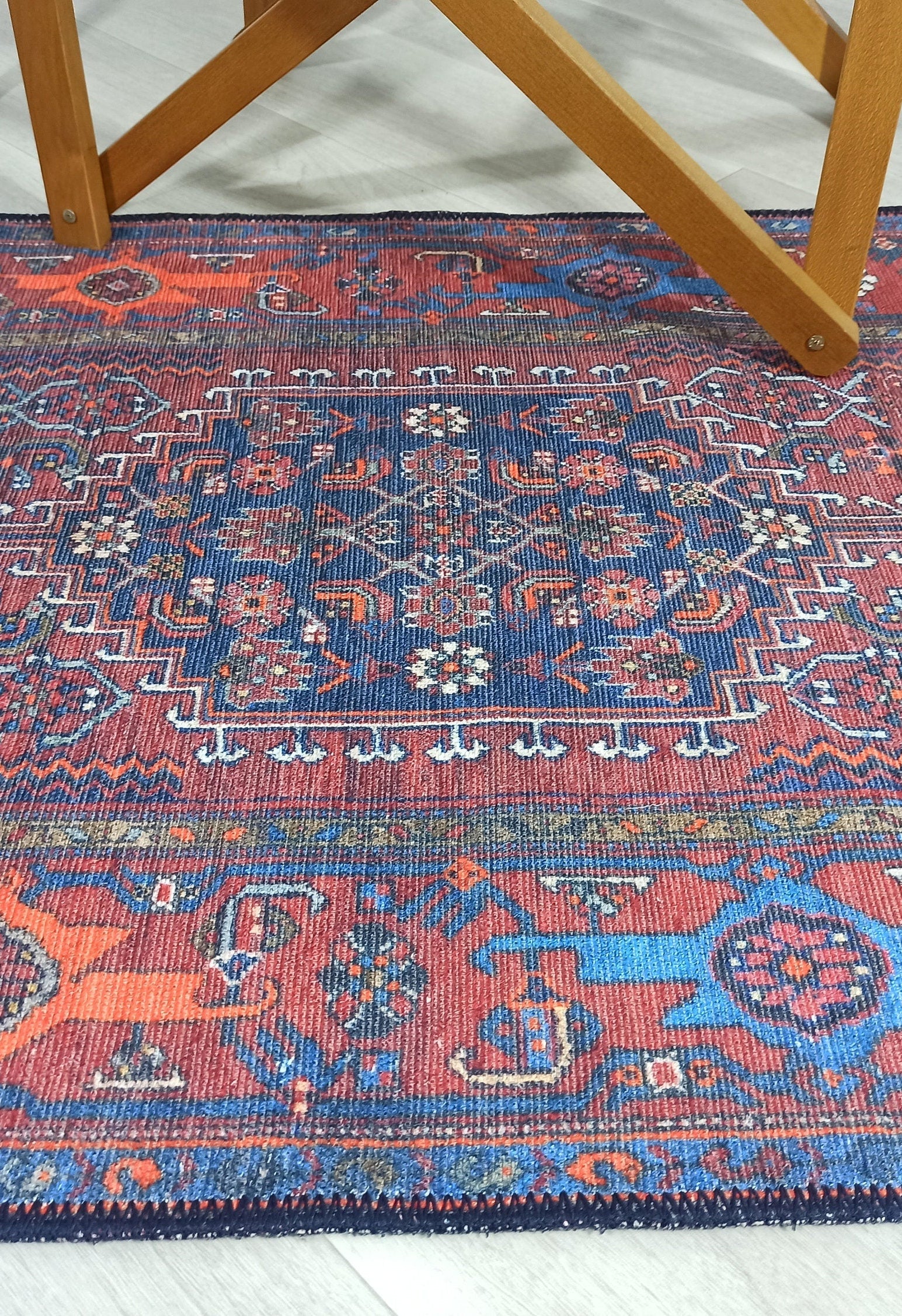 Reda Rug Turkish Navy Blue Rug