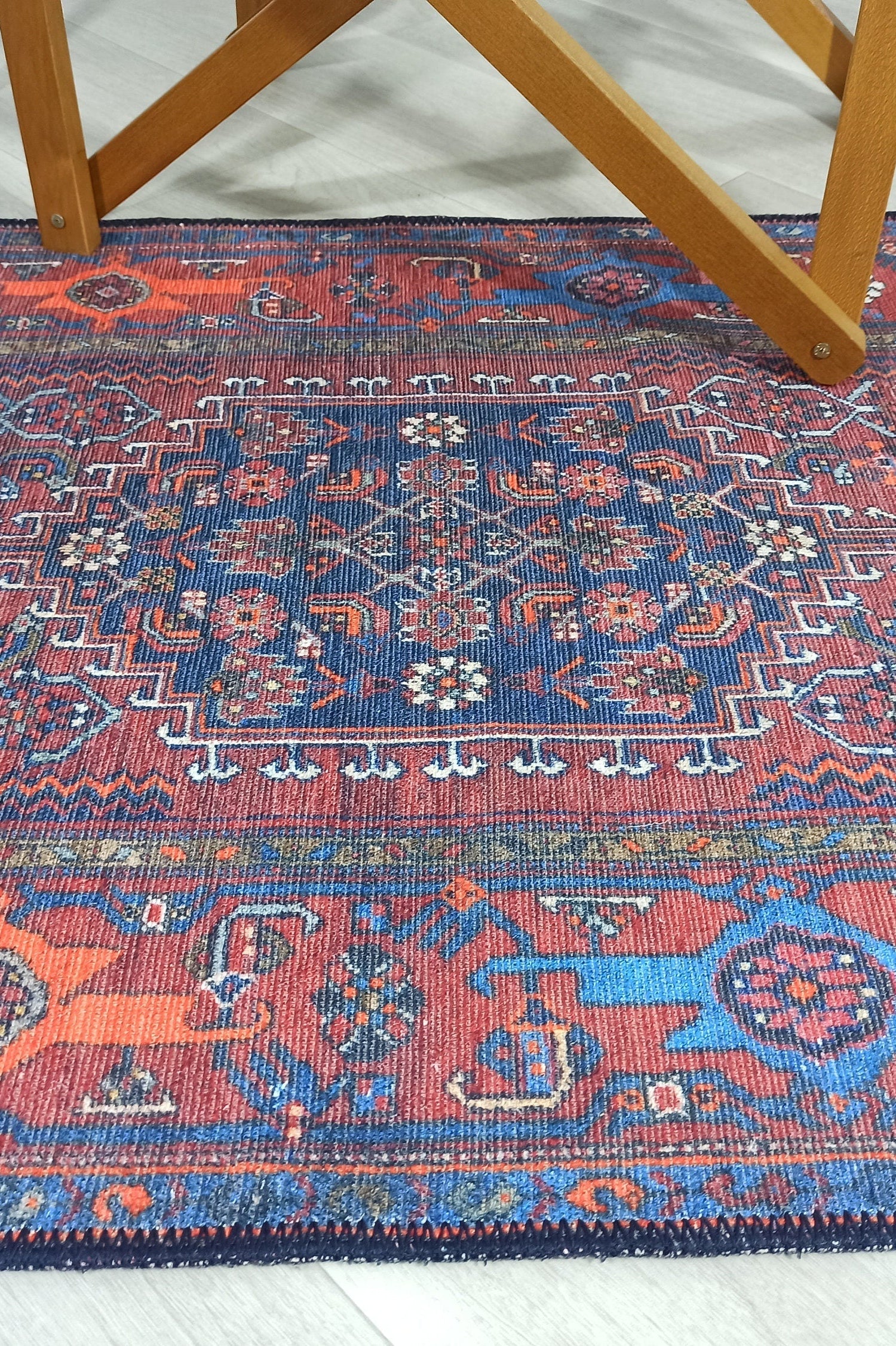 Reda Rug Turkish Navy Blue Rug