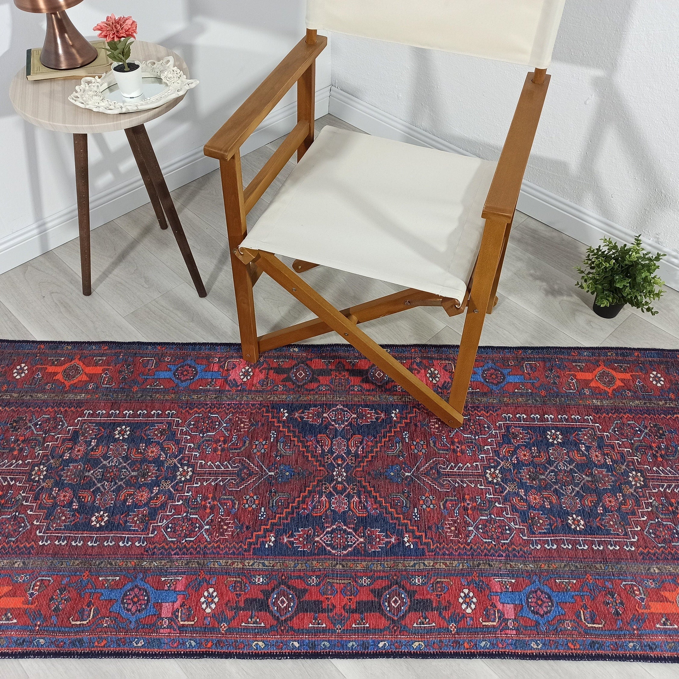 Reda Rug Turkish Navy Blue Rug