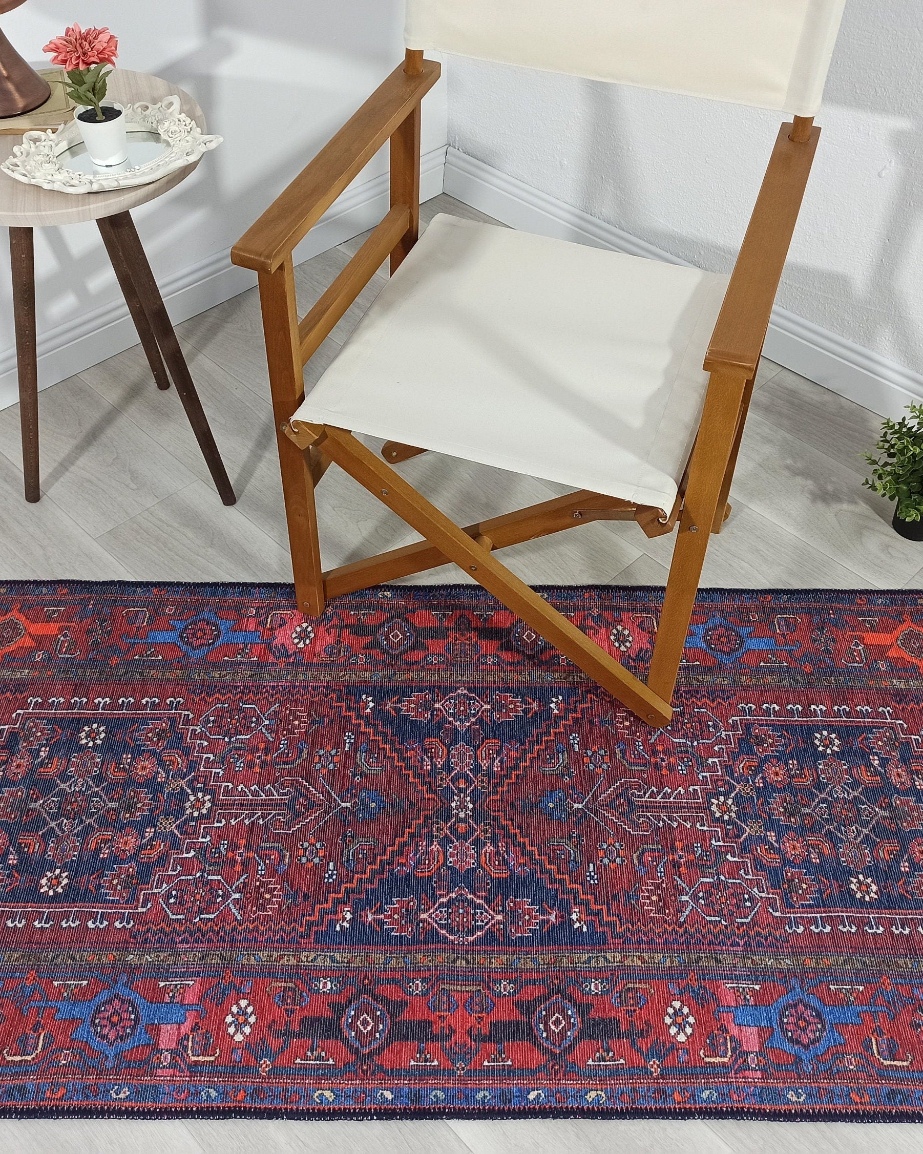 Reda Rug Turkish Navy Blue Rug