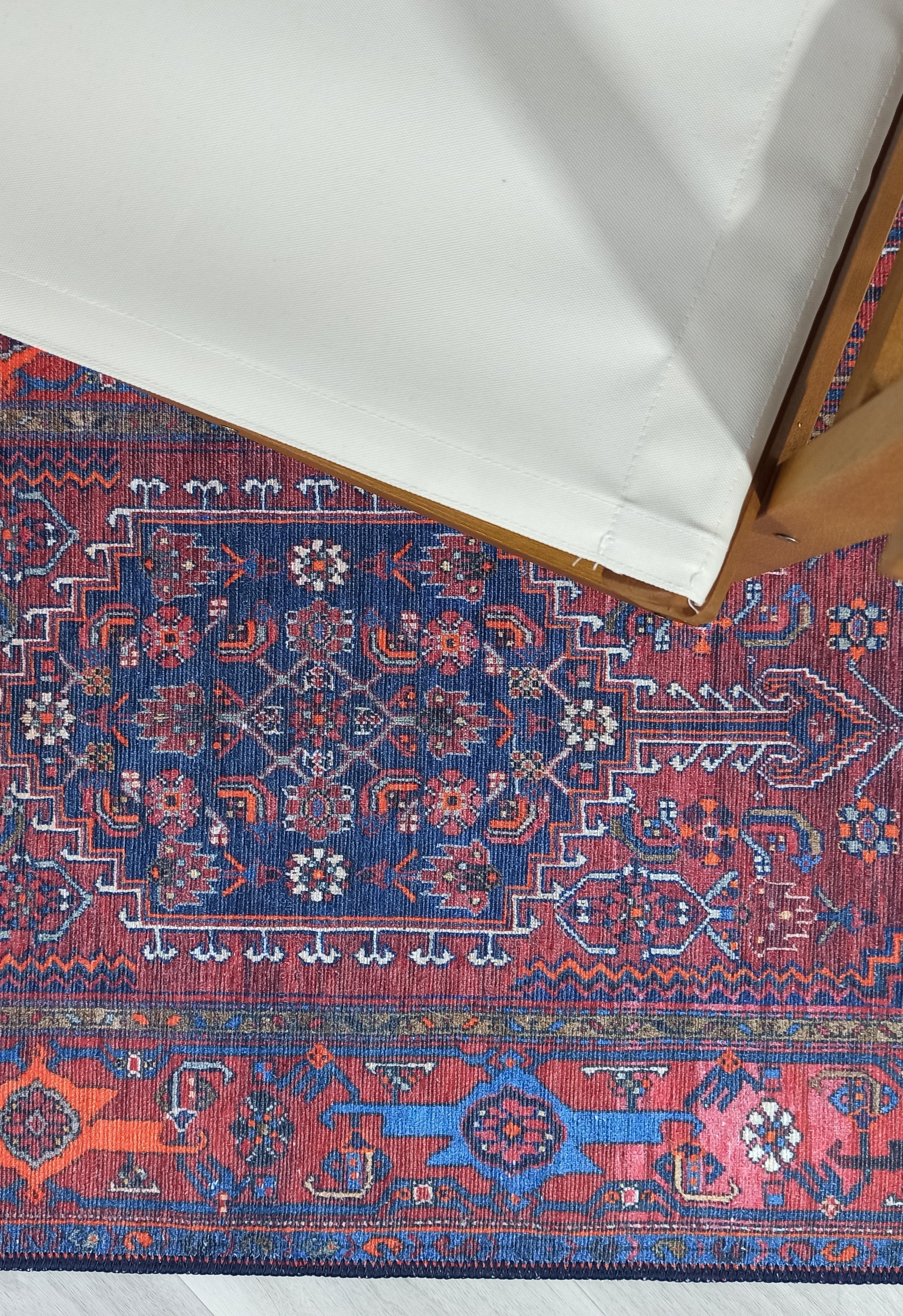 Reda Rug Turkish Navy Blue Rug
