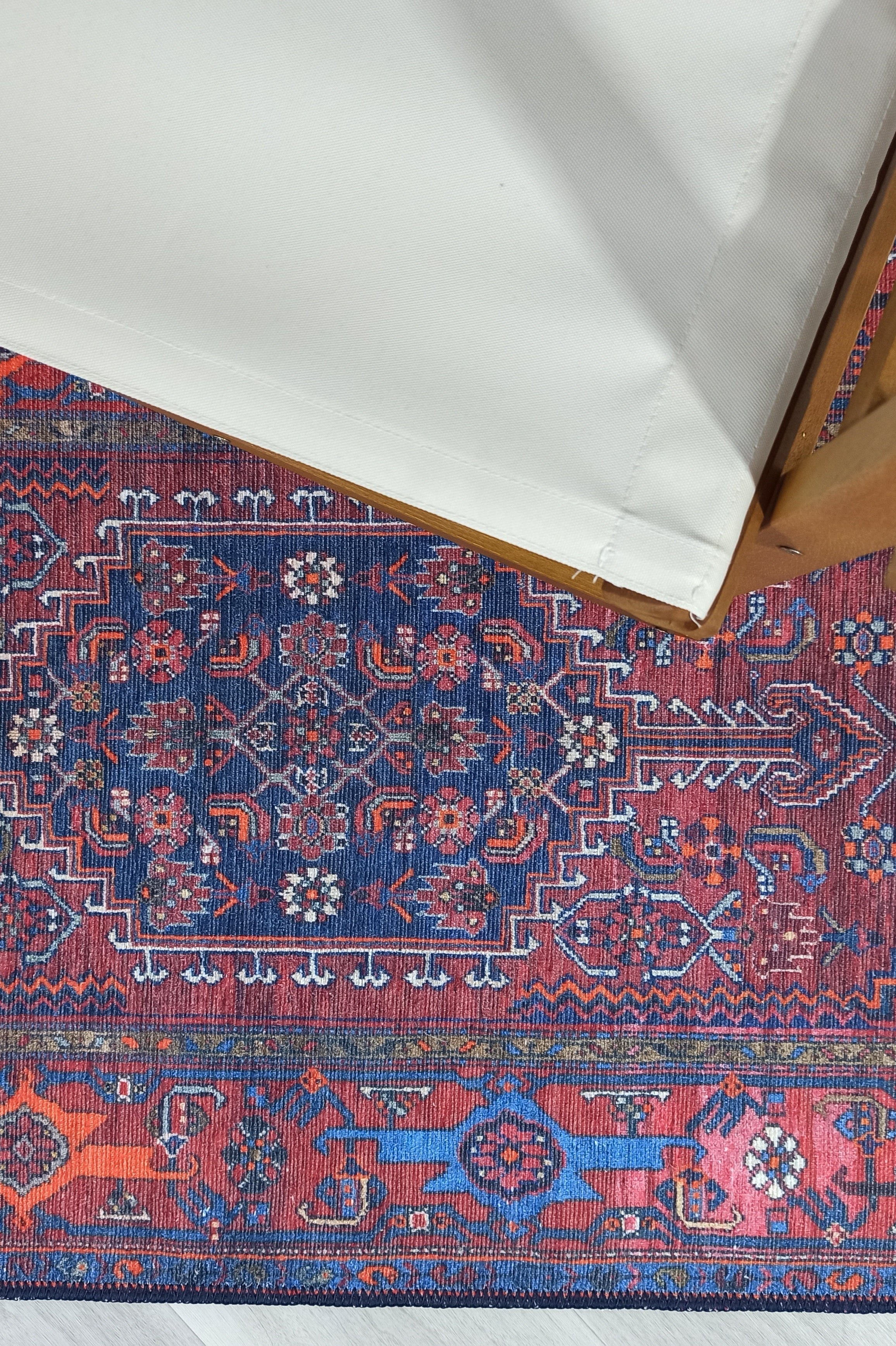 Reda Rug Turkish Navy Blue Rug