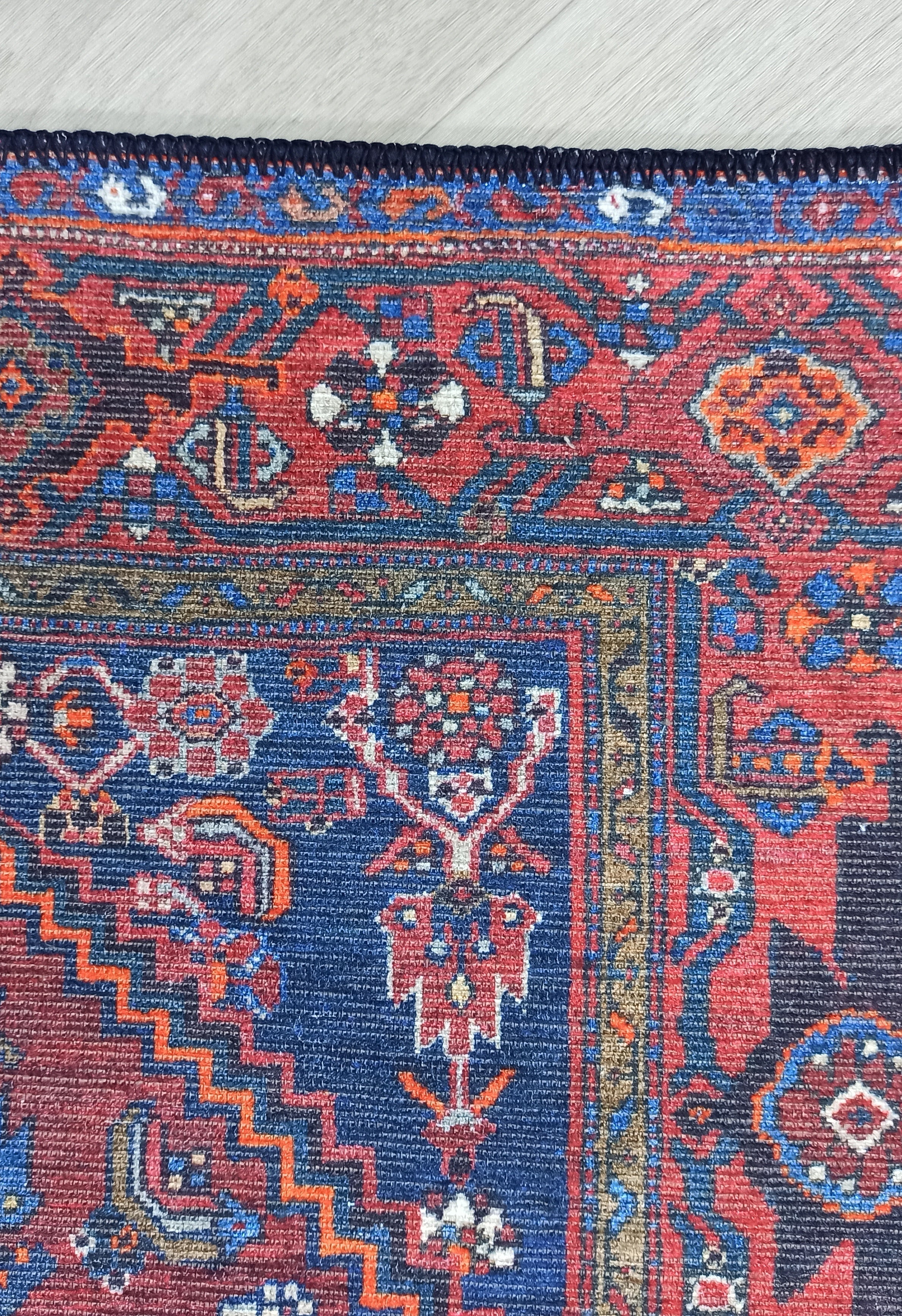 Reda Rug Turkish Navy Blue Rug