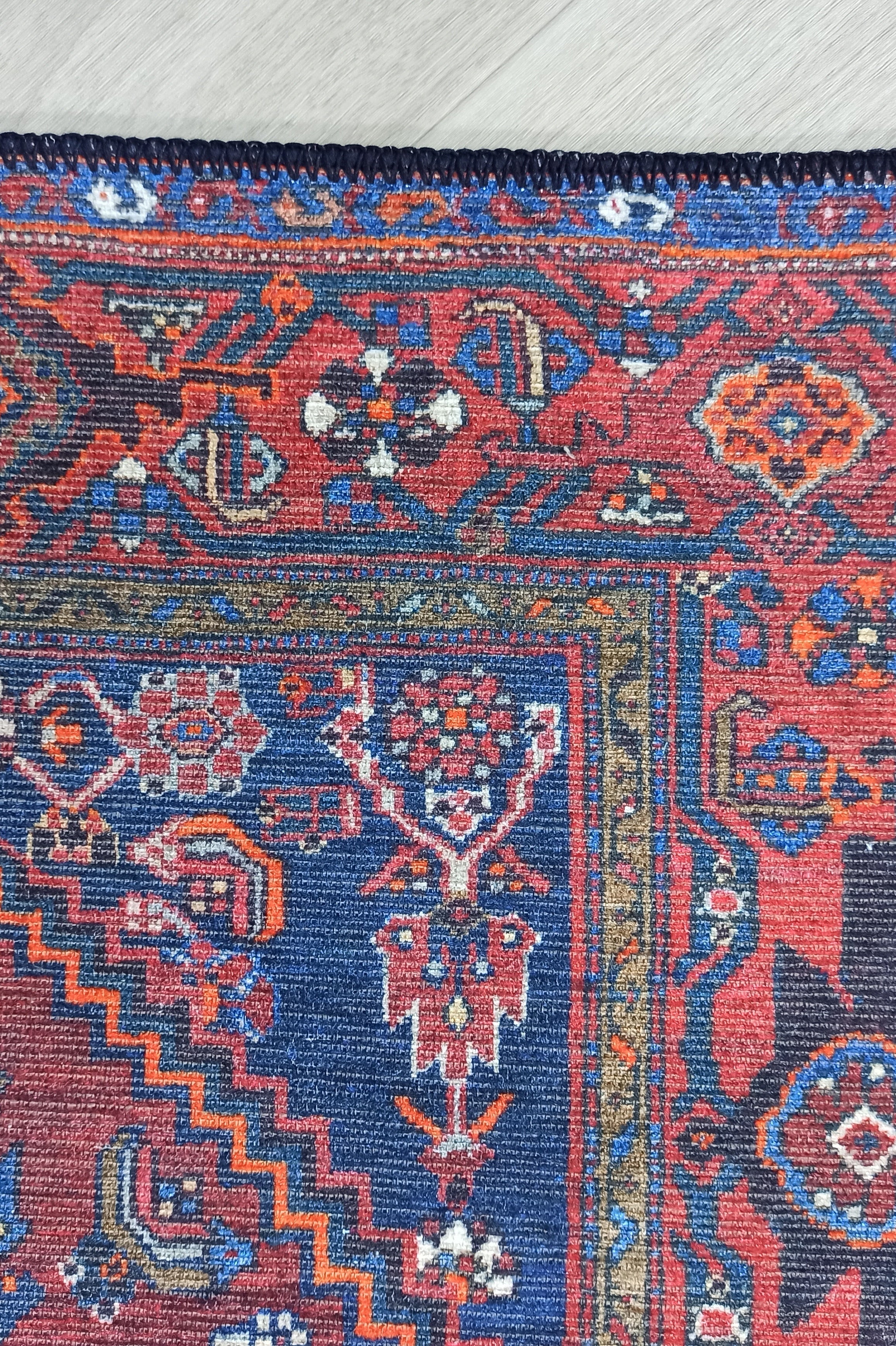 Reda Rug Turkish Navy Blue Rug