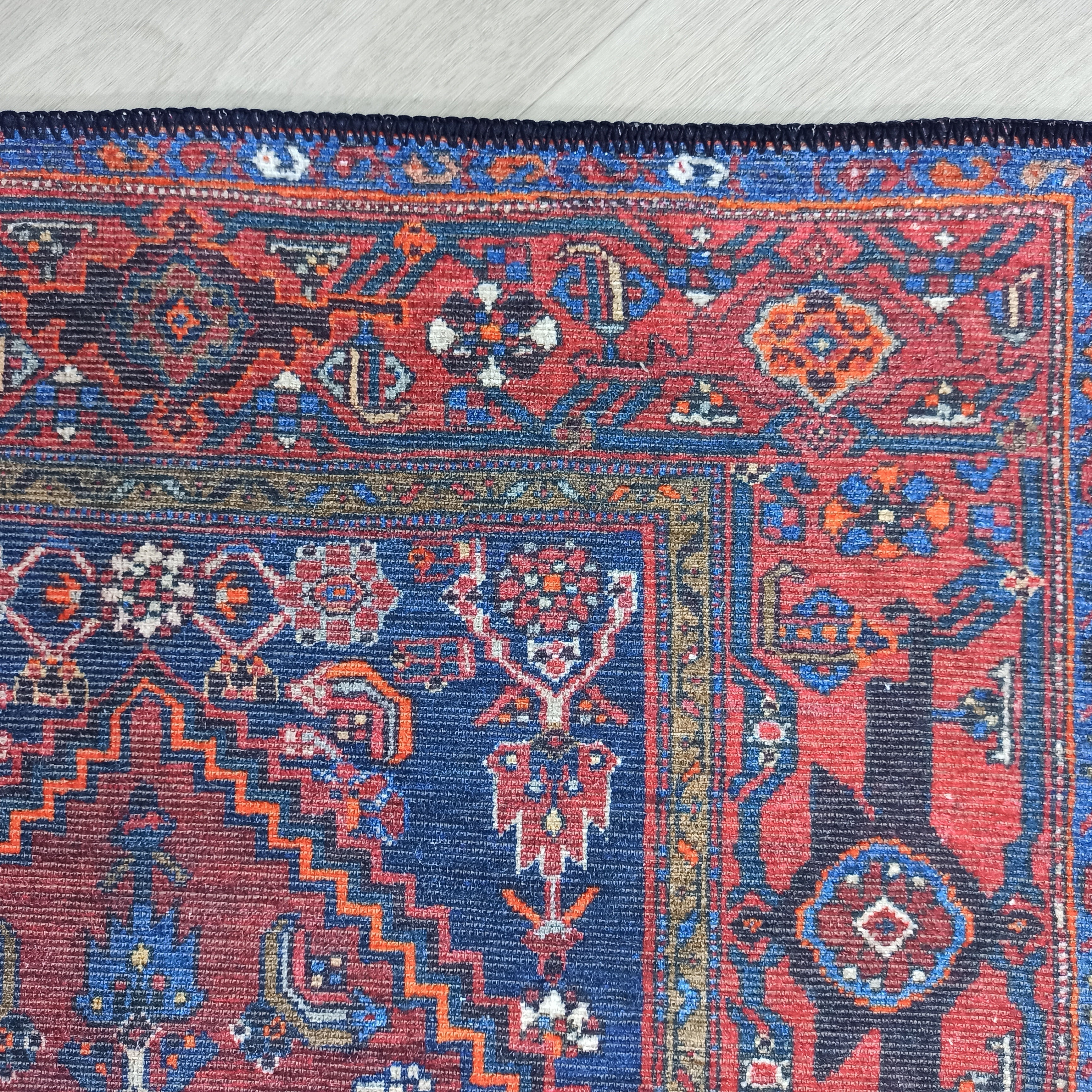 Reda Rug Turkish Navy Blue Rug