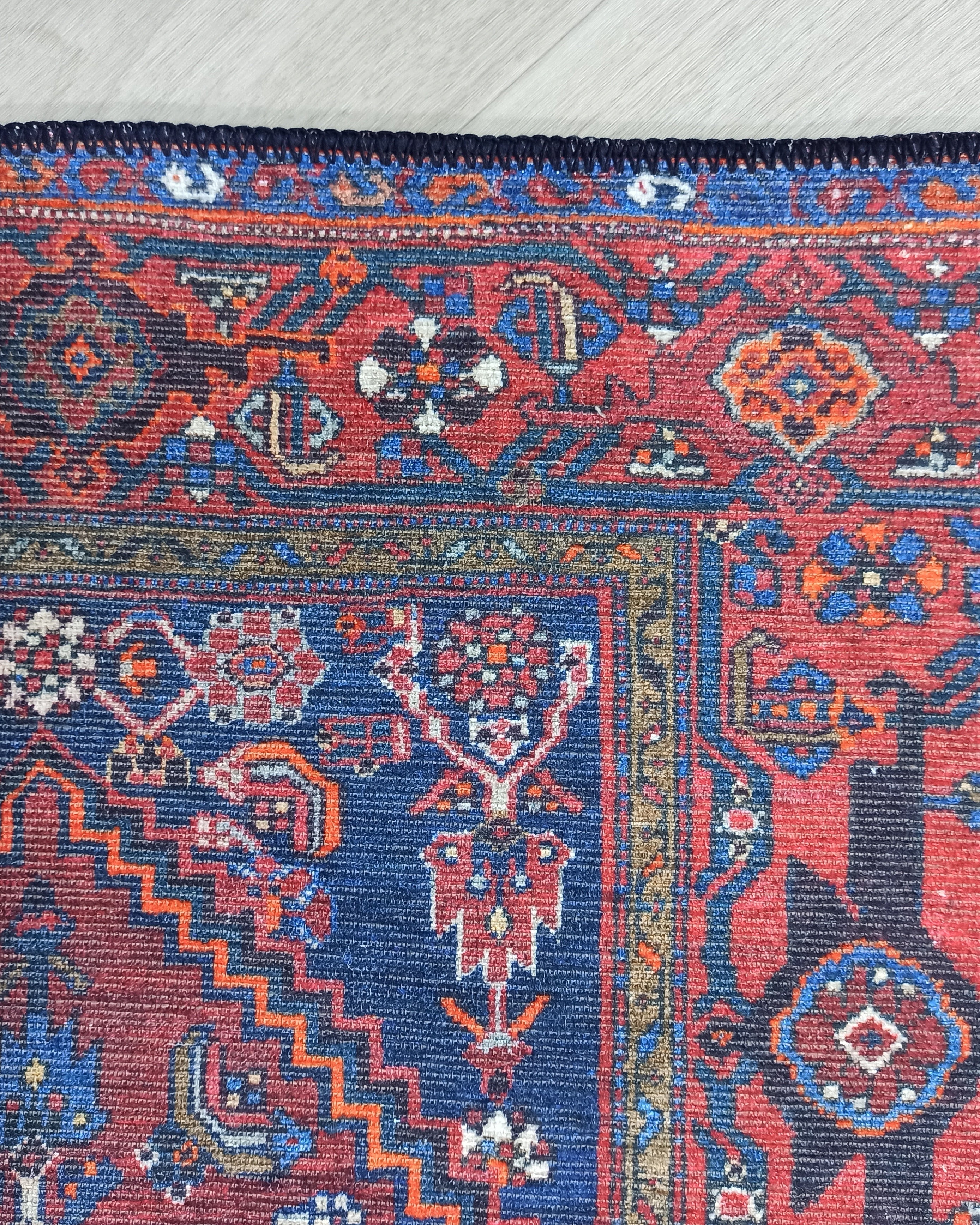 Reda Rug Turkish Navy Blue Rug