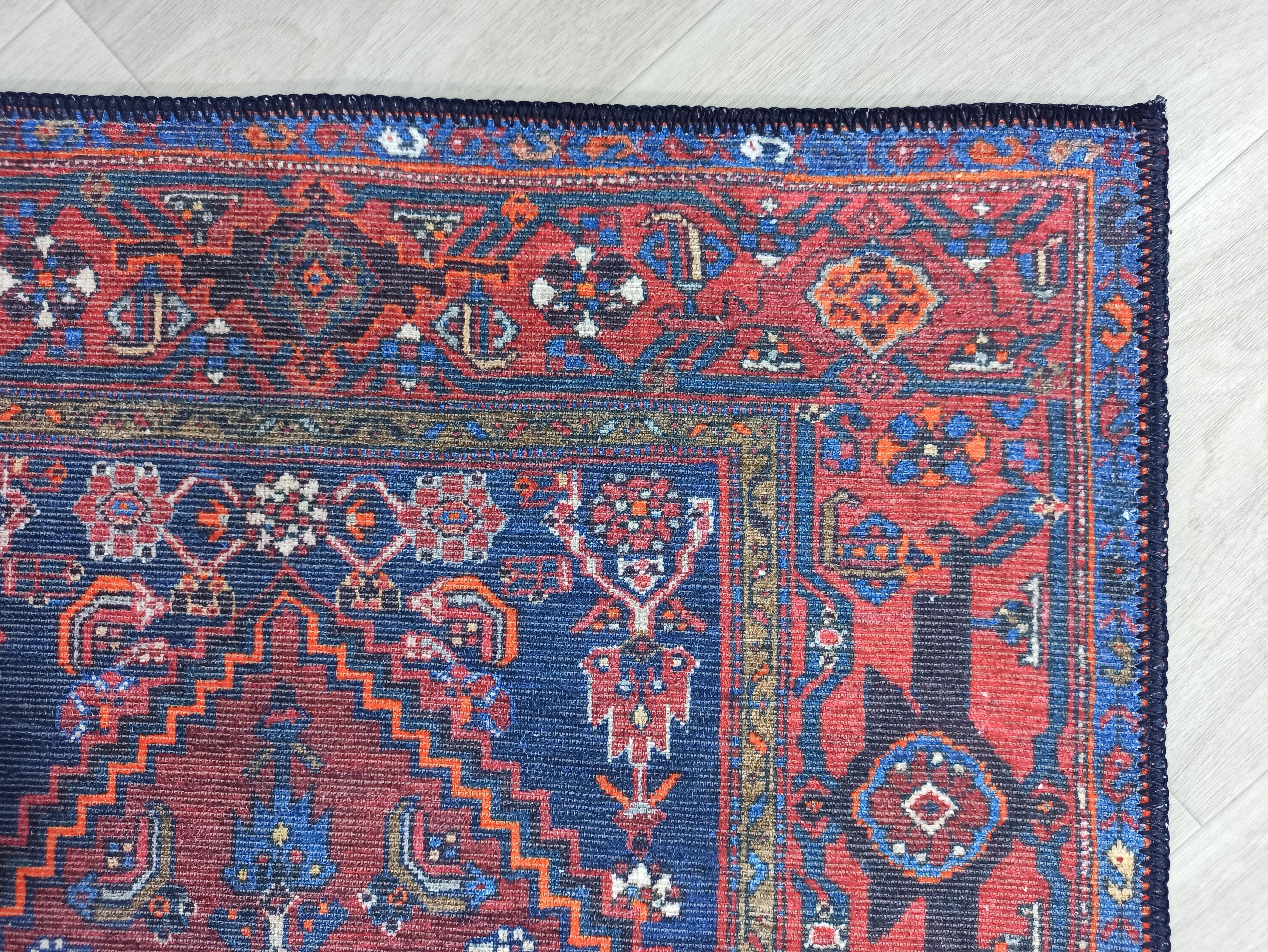 Reda Rug Turkish Navy Blue Rug