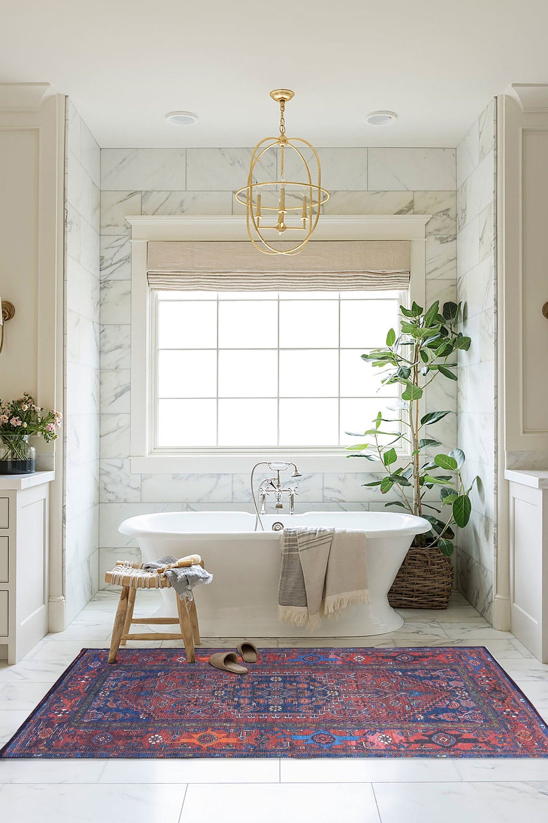 Reda Rug Turkish Navy Blue Rug