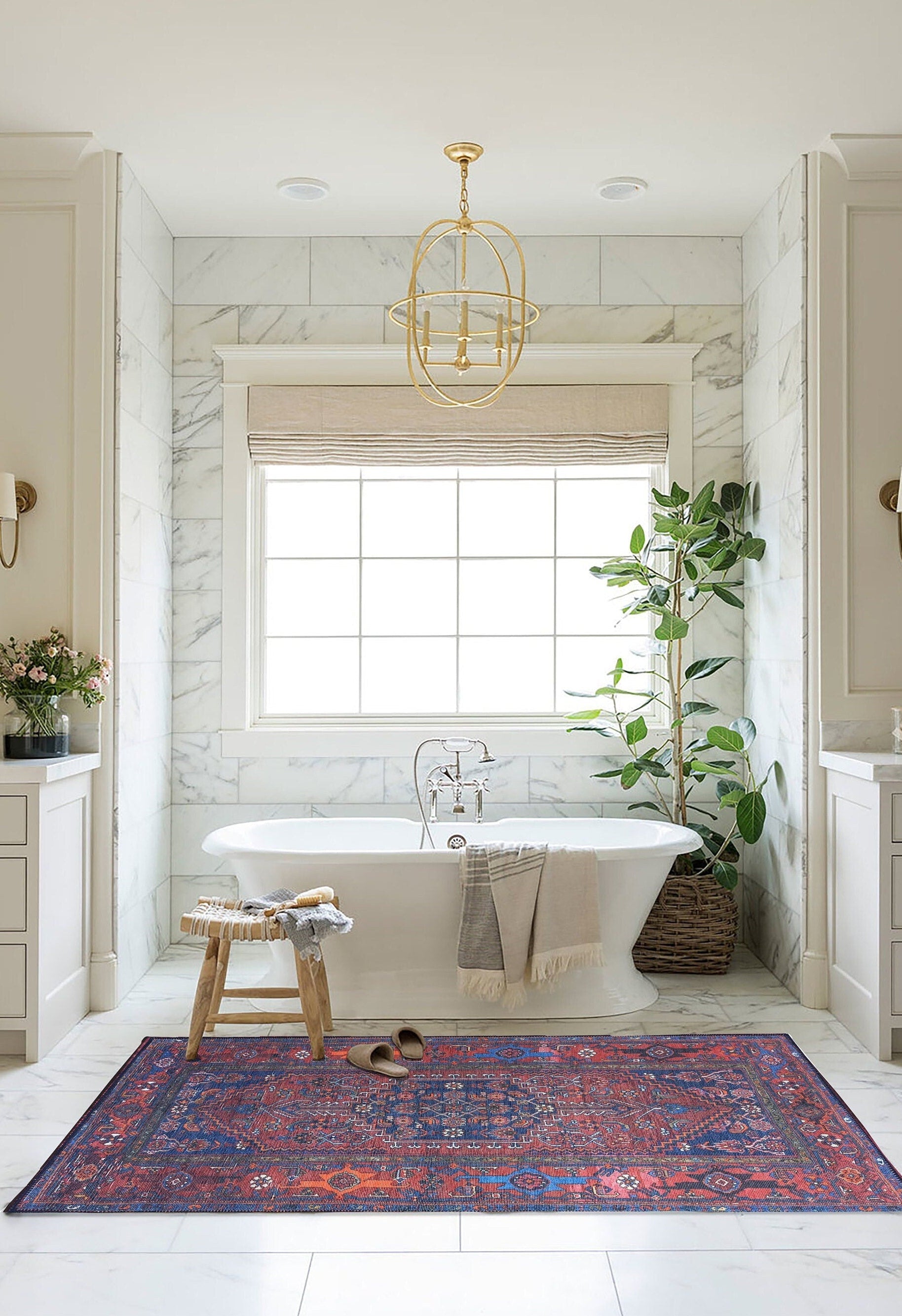 Reda Rug Turkish Navy Blue Rug