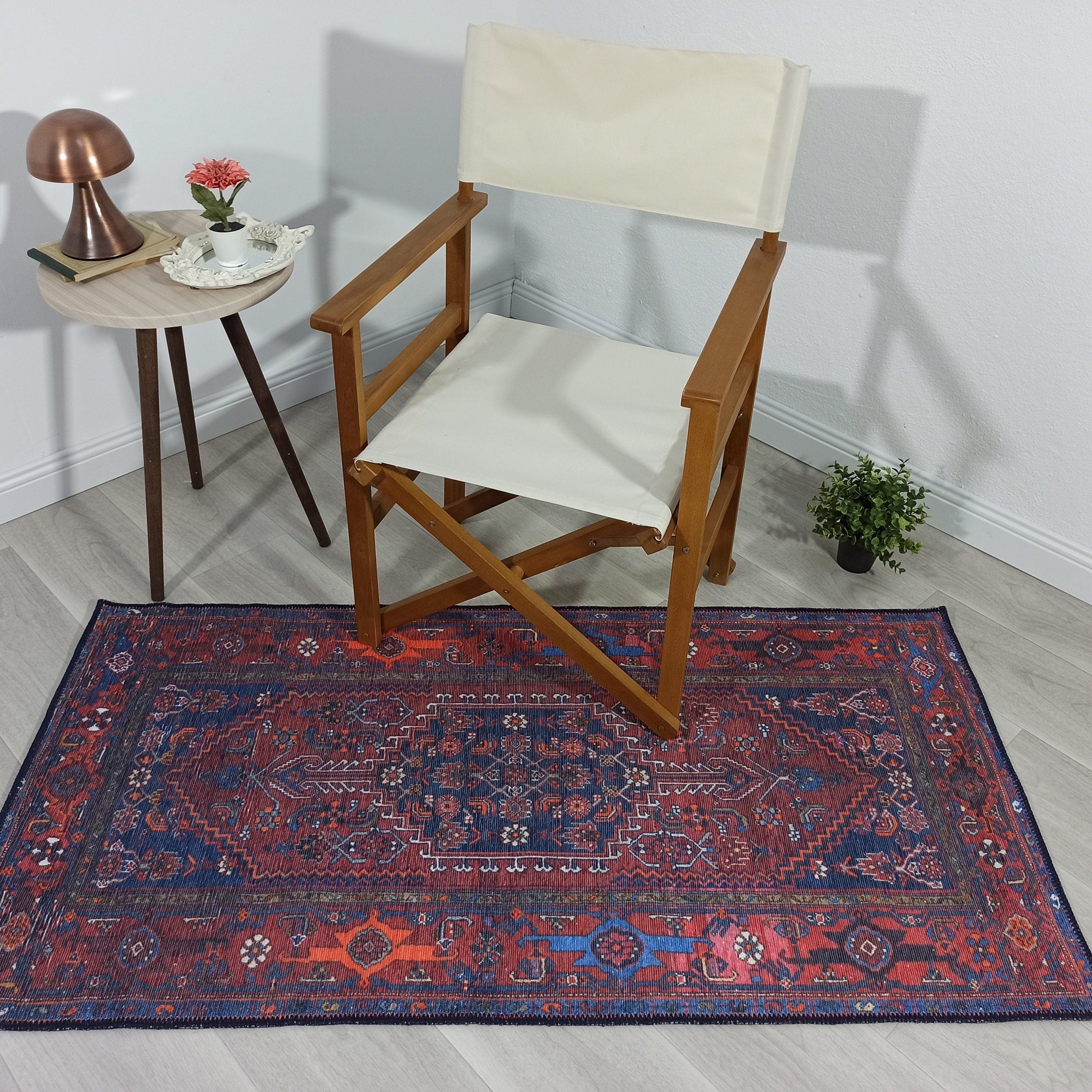 Reda Rug Turkish Navy Blue Rug