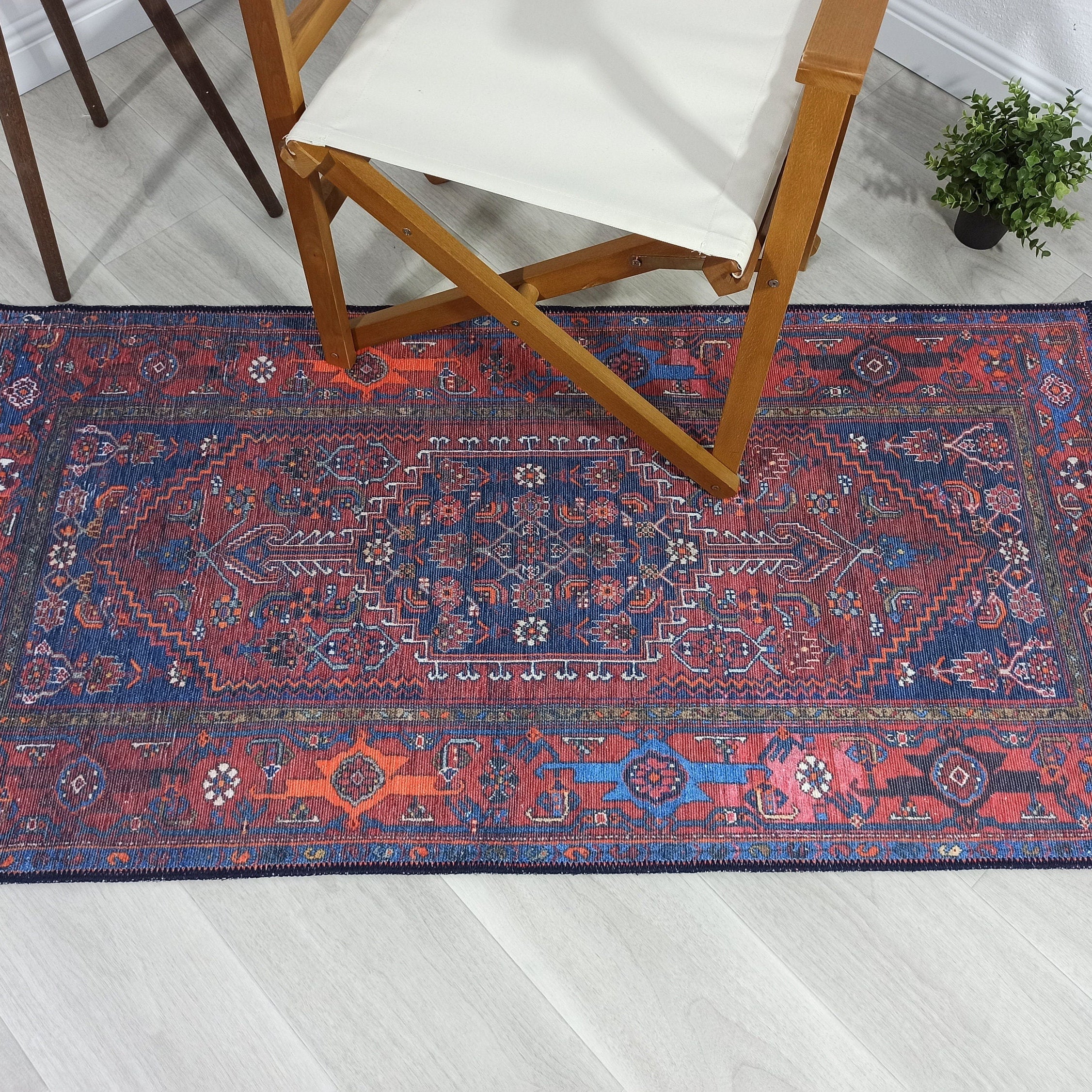 Reda Rug Turkish Navy Blue Rug