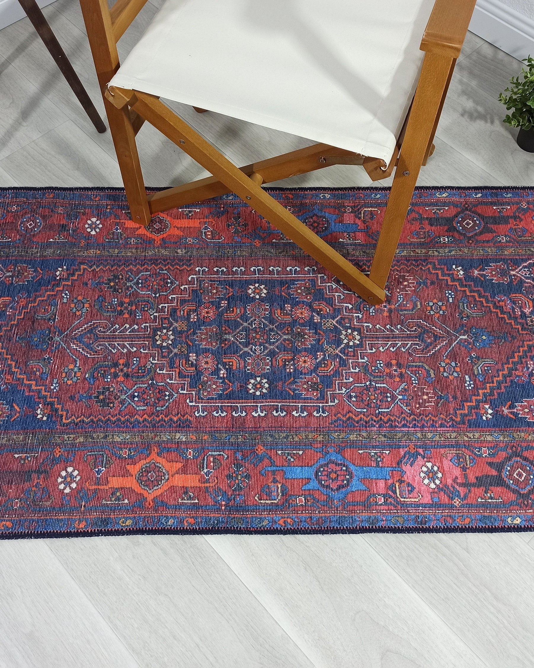 Reda Rug Turkish Navy Blue Rug