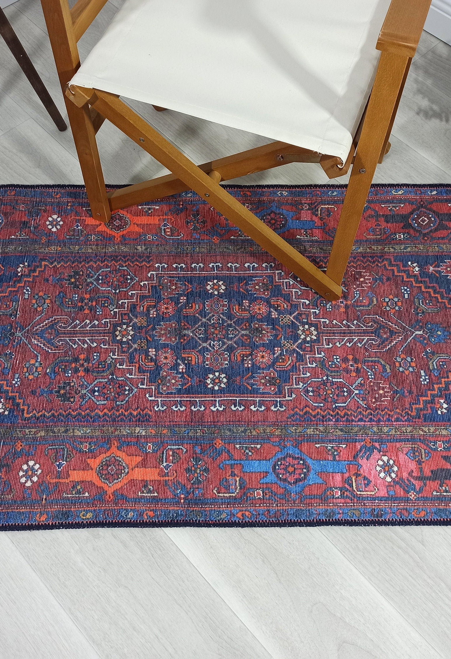 Reda Rug Turkish Navy Blue Rug