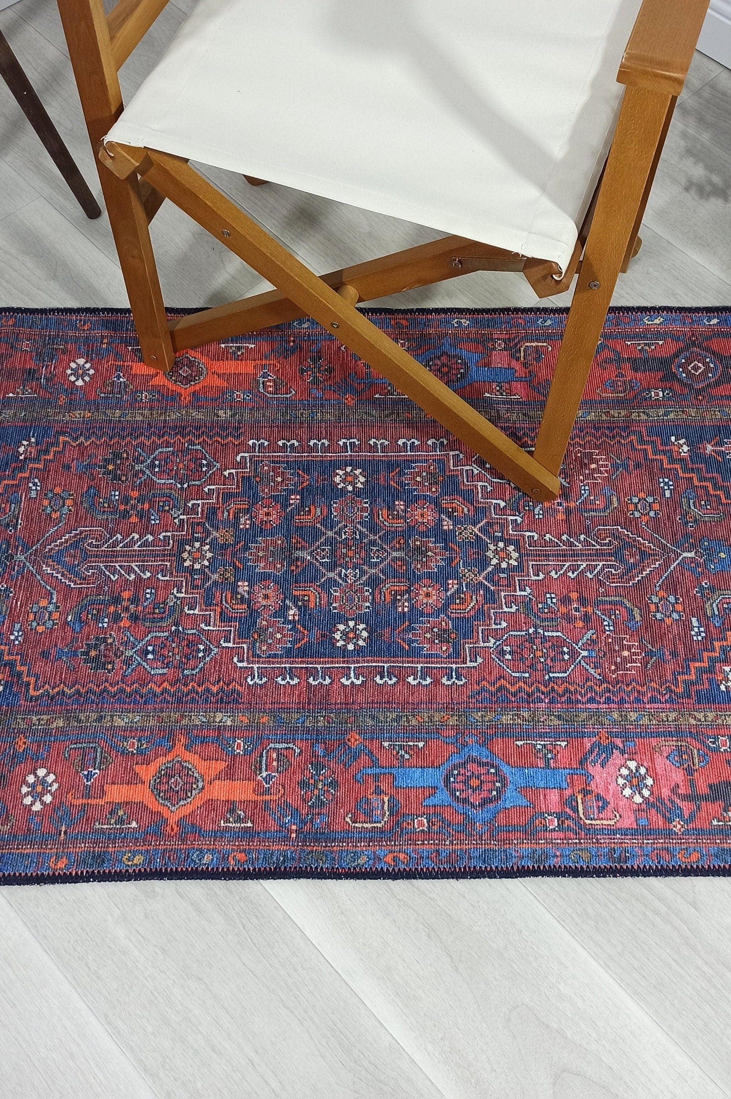 Reda Rug Turkish Navy Blue Rug