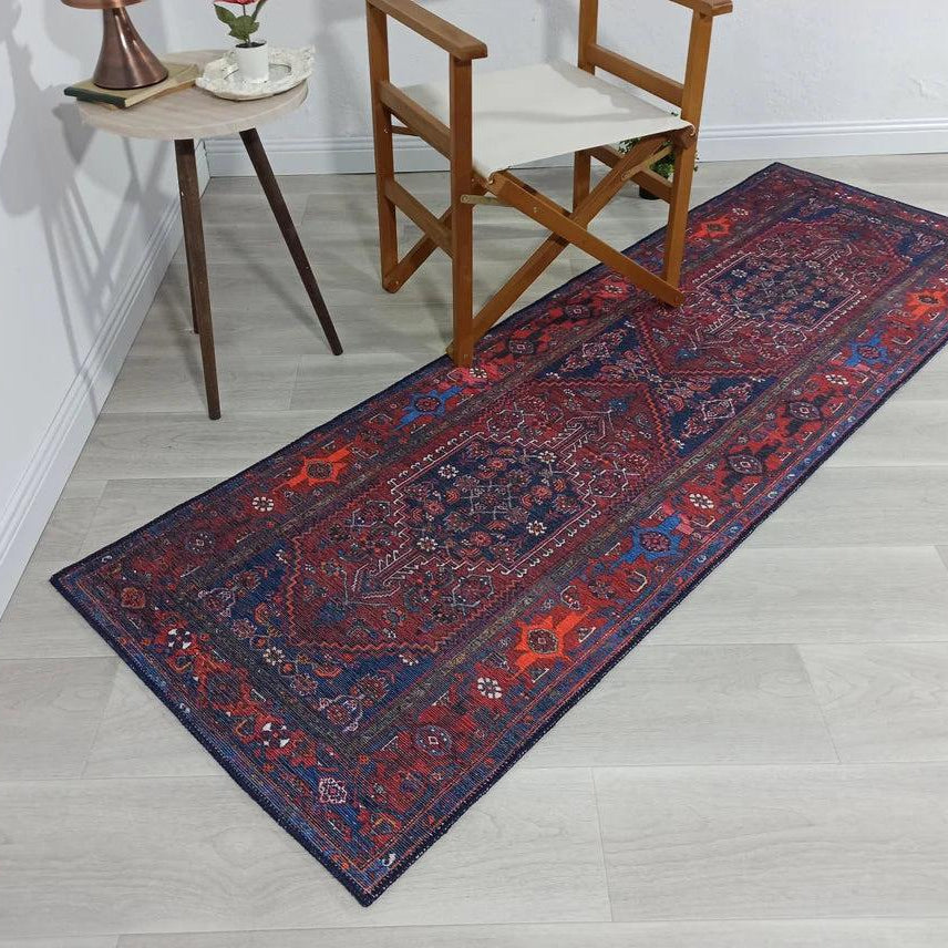 Reda Rug Turkish Navy Blue Rug