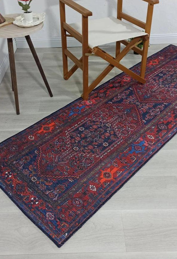 Reda Rug Turkish Navy Blue Rug