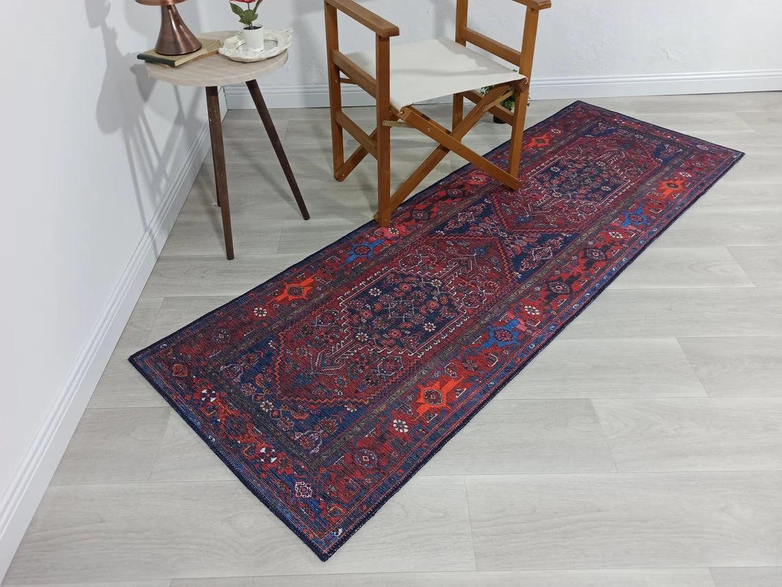 Reda Rug Turkish Navy Blue Rug